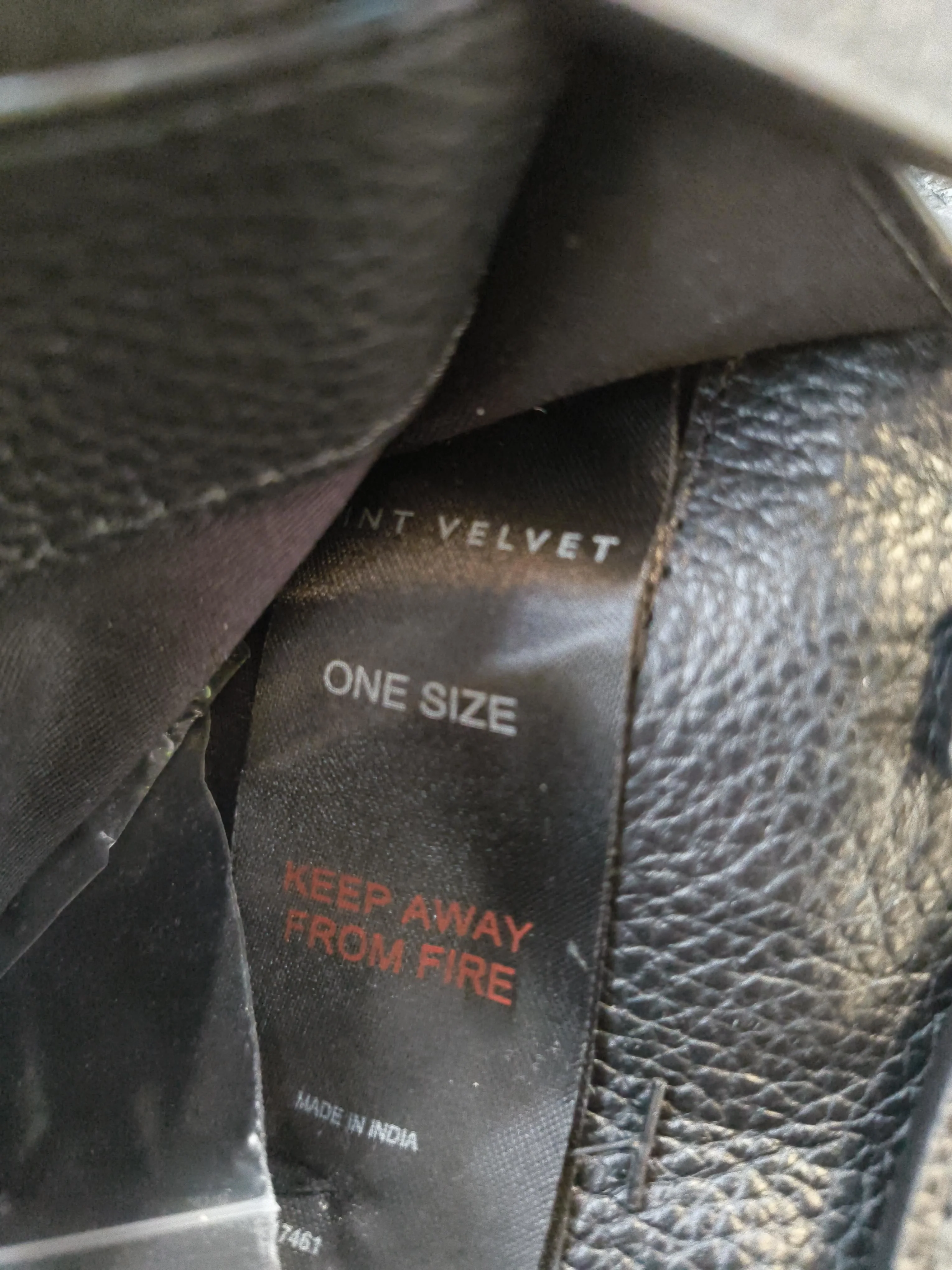 Mint Velvet Women's Bag Black Leather with Cotton Belt Bag & Waist Pack - Image 5