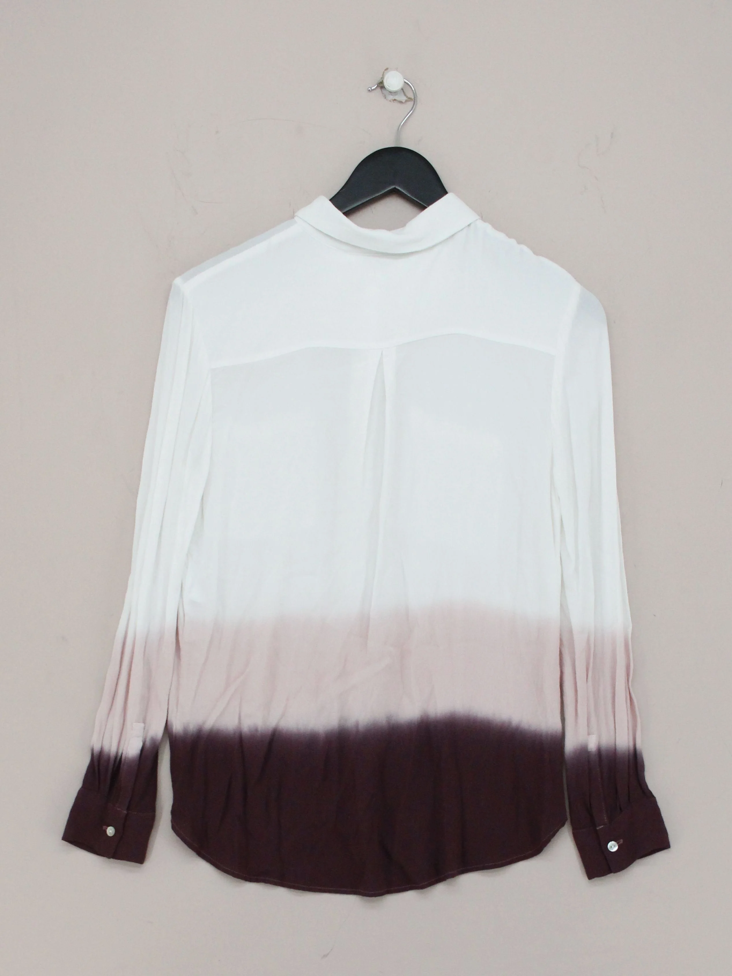 Mint Velvet Women's Blouse UK 10 Multi 100% Viscose Long Sleeve Collared Basic - Image 2
