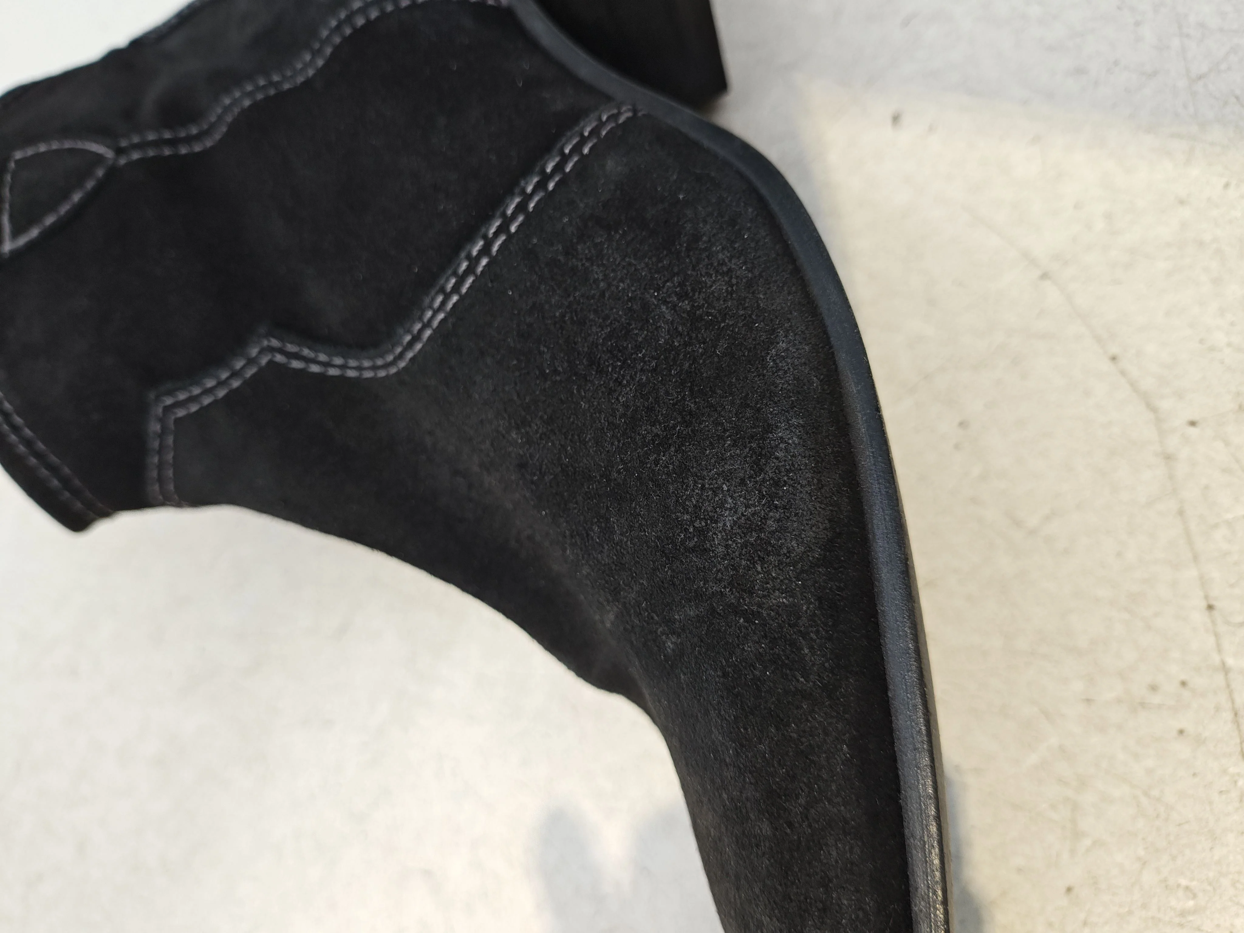 Mint Velvet Women's Boots UK 6 Black 100% Suede Cowboy - Image 8