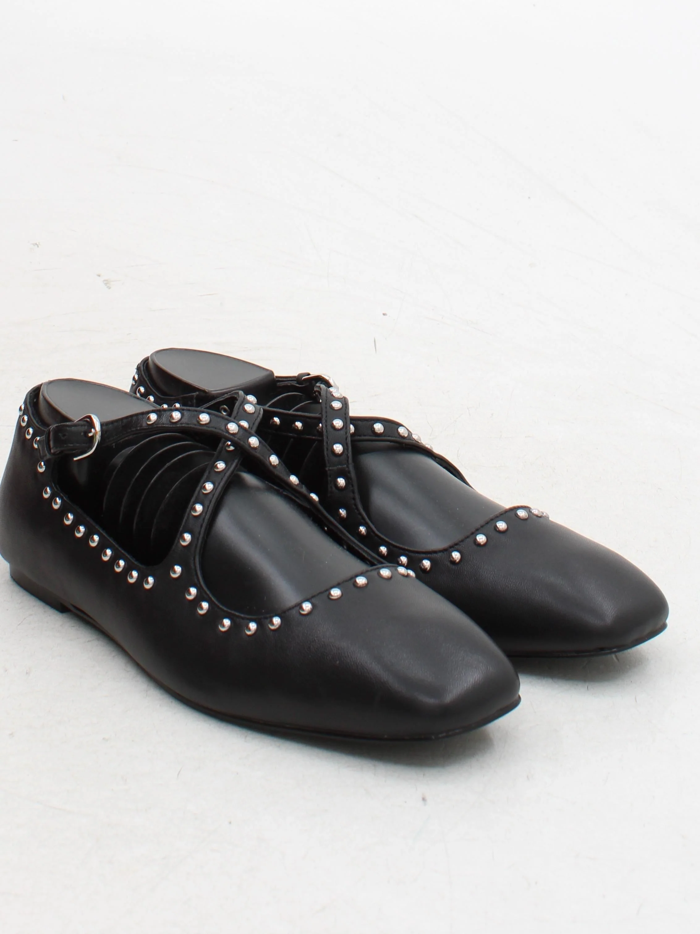 Mint Velvet Women's Flat Shoes UK 6 Black 100% Other Mary Jane - Image 4