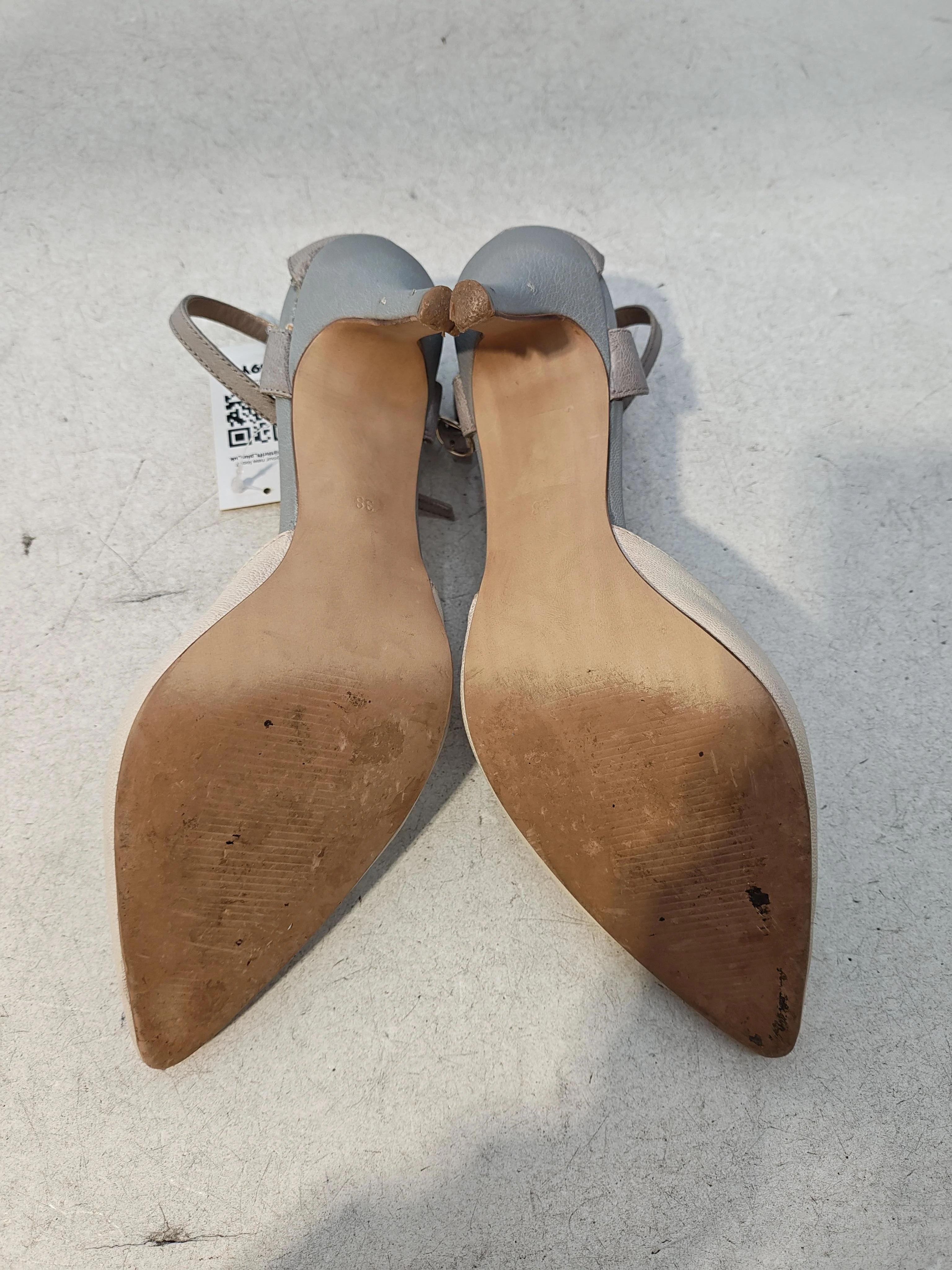 Mint Velvet Women's Heels UK 5 Cream 100% Leather Court - Image 7