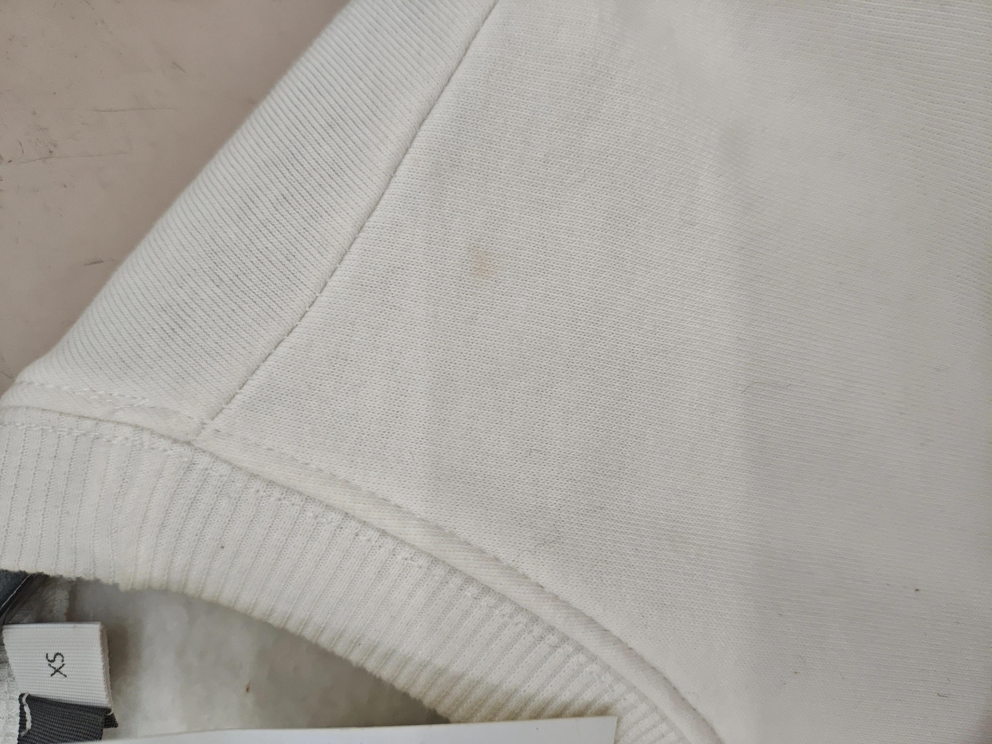 Mint Velvet Women's Hoodie XS White Graphic Cotton with Polyester Pullover - Image 7