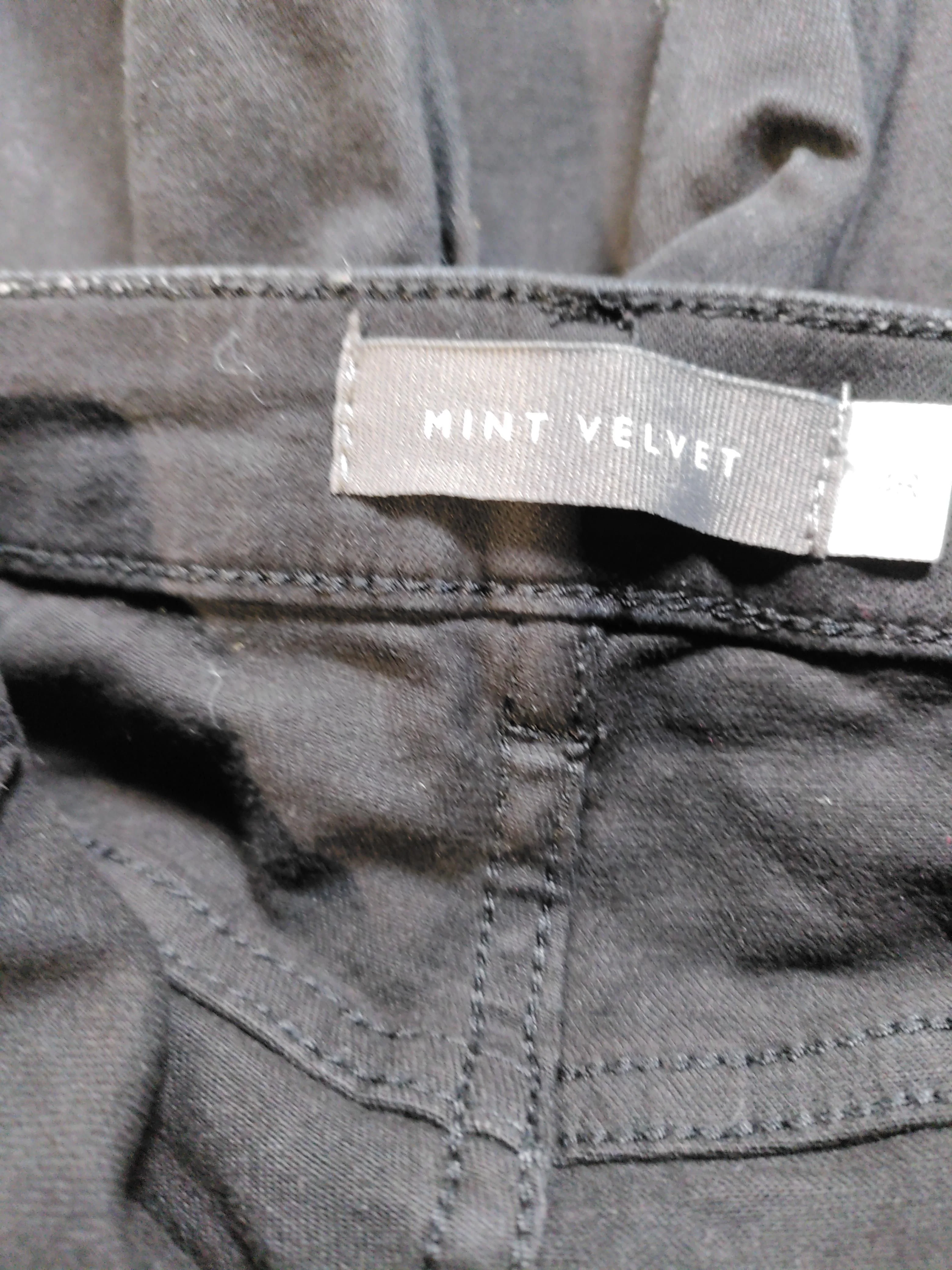 Mint Velvet Women's Jeans UK 14 Black Cotton with Polyester, Elastane Mom - Image 5