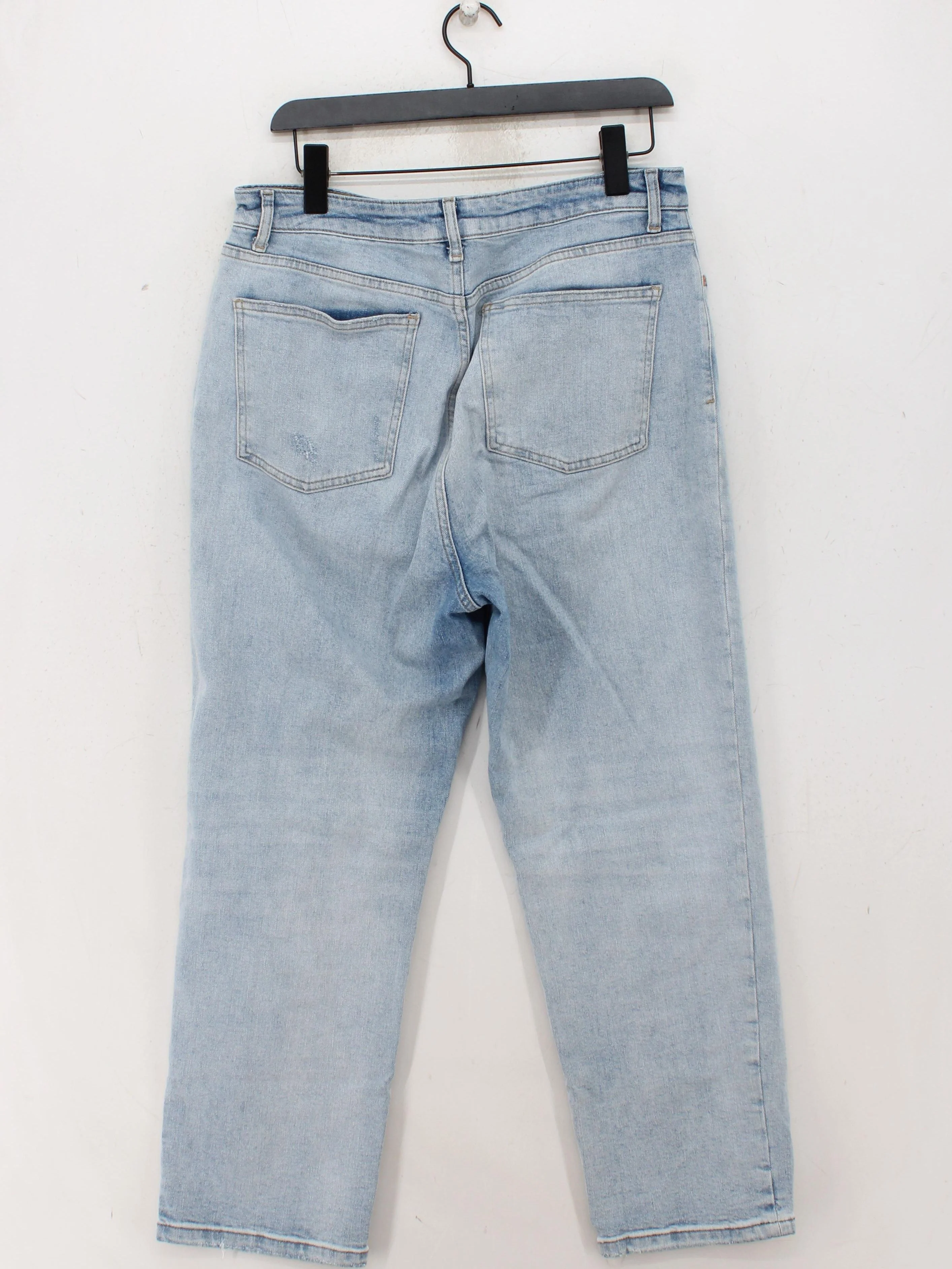 Mint Velvet Women's Jeans UK 14 Blue Cotton with Elastane Mom - Image 2