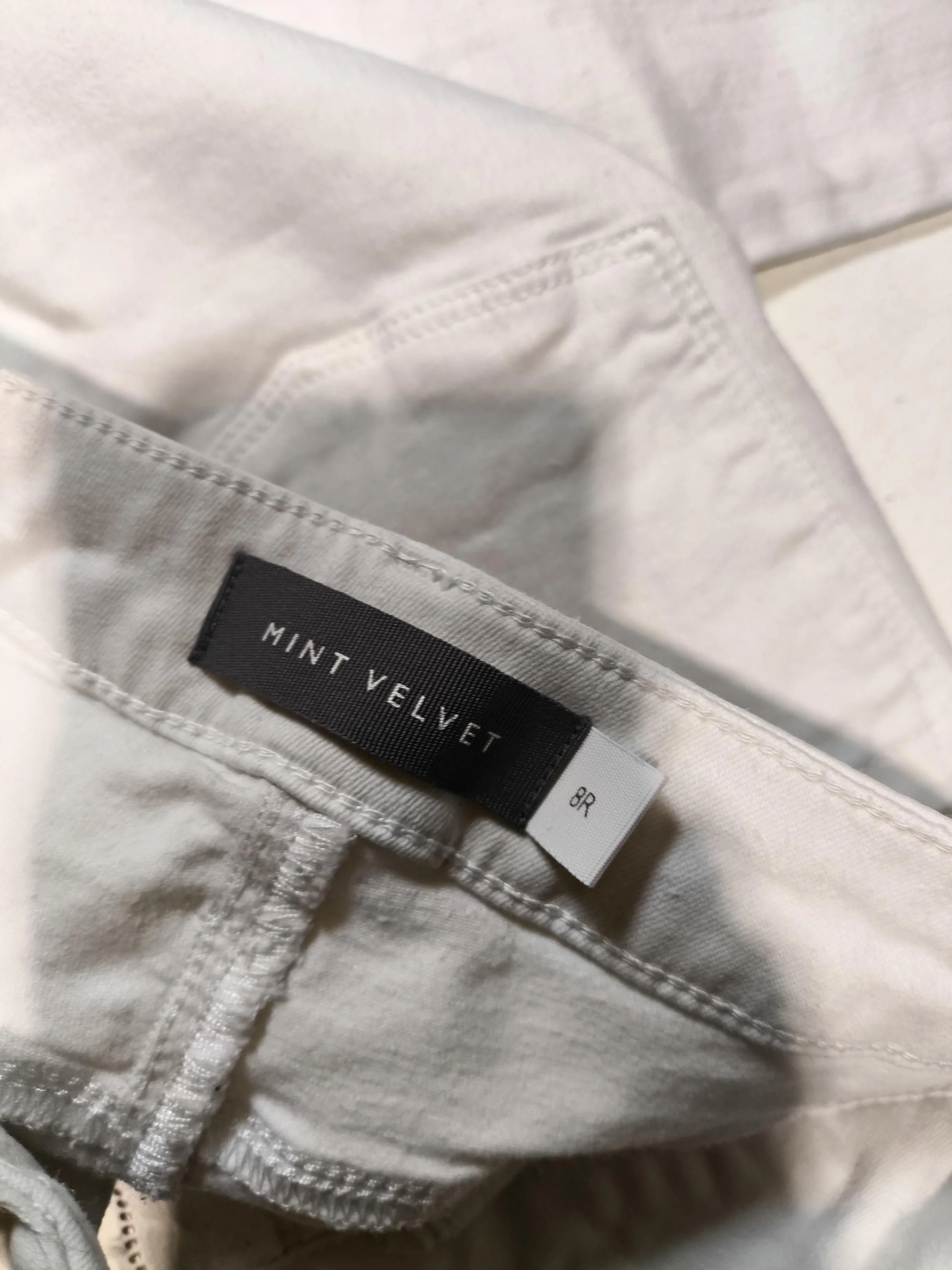 Mint Velvet Women's Jeans UK 8 White Cotton with Elastane Skinny - Image 7