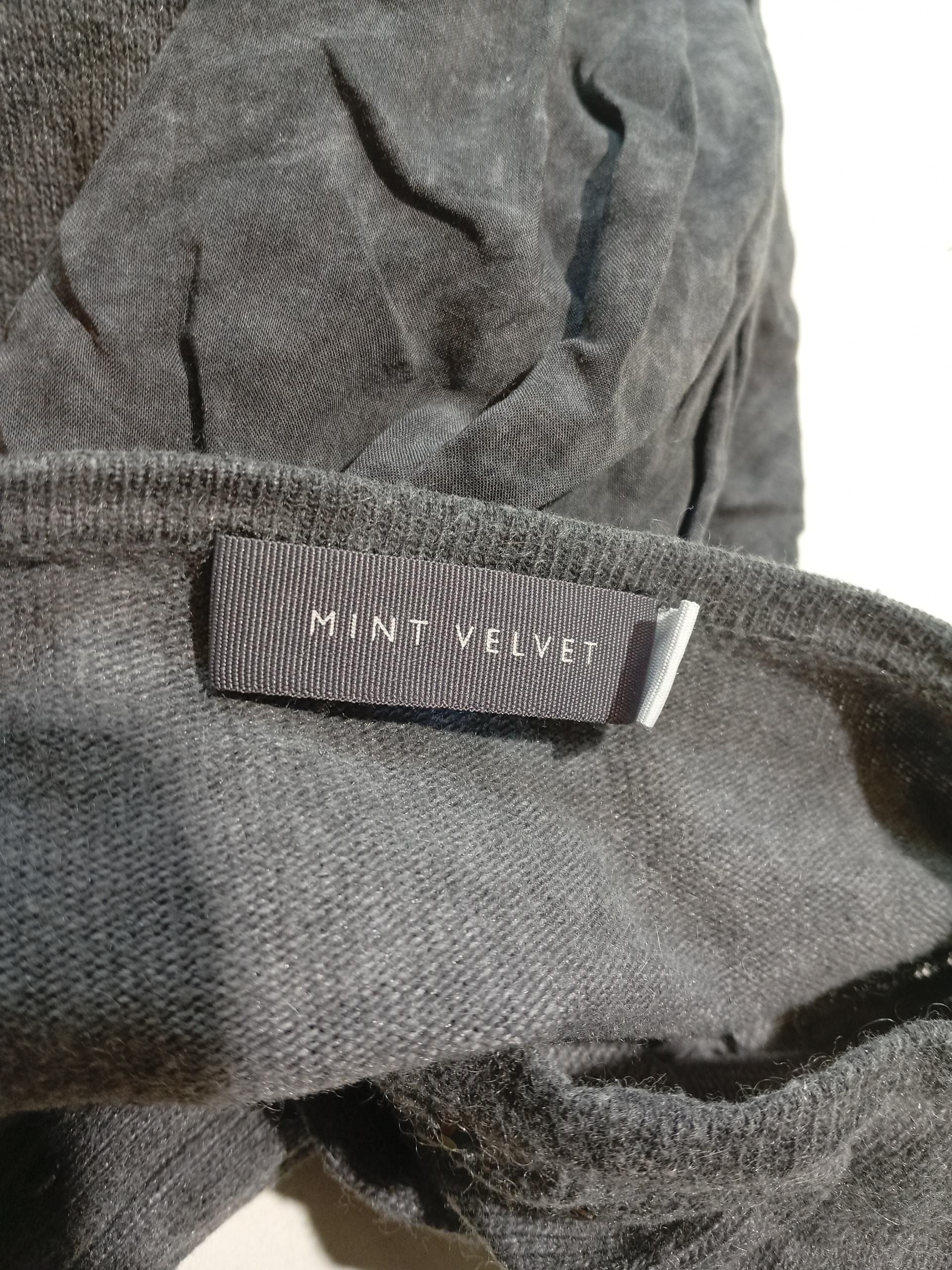 Mint Velvet Women's Jumper S Grey 100% Other Round Neck Pullover - Image 5