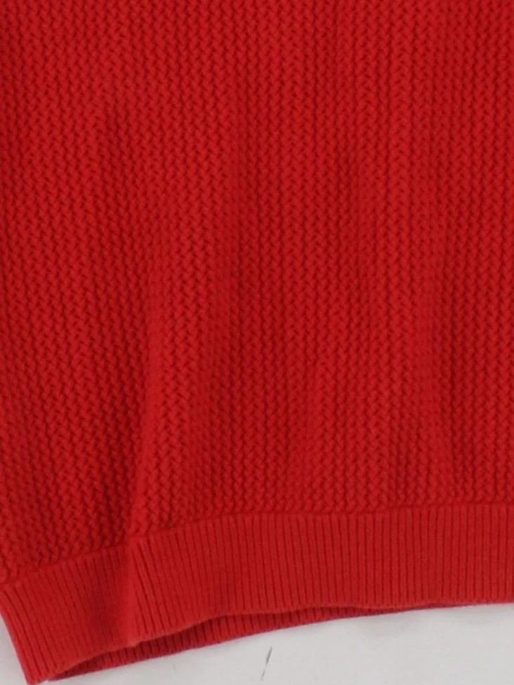Mint Velvet Women's Jumper UK 10 Red 100% Cotton Crew Neck Pullover - Image 4