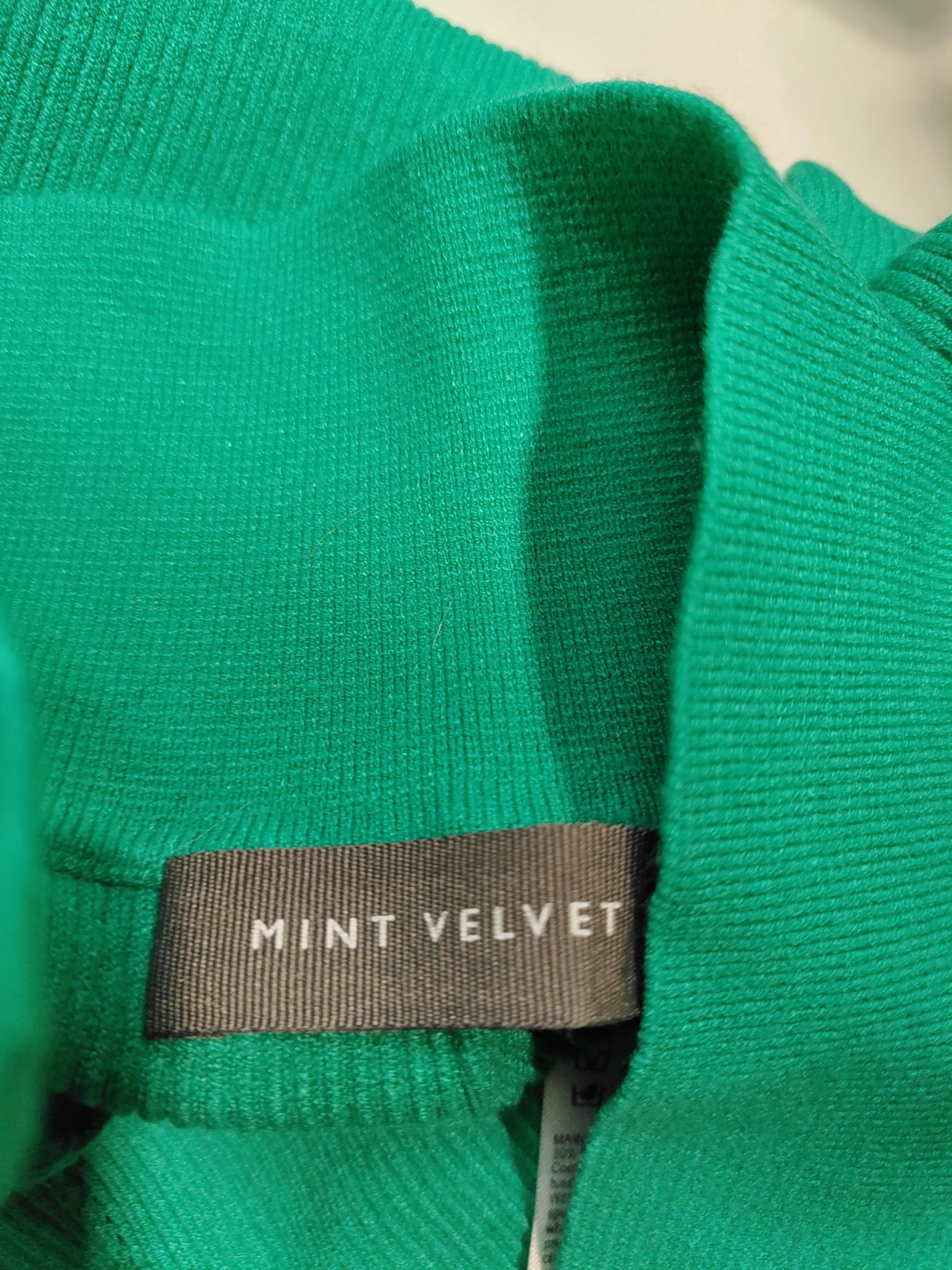 Mint Velvet Women's Polo S Green Viscose with Polyester Basic - Image 5