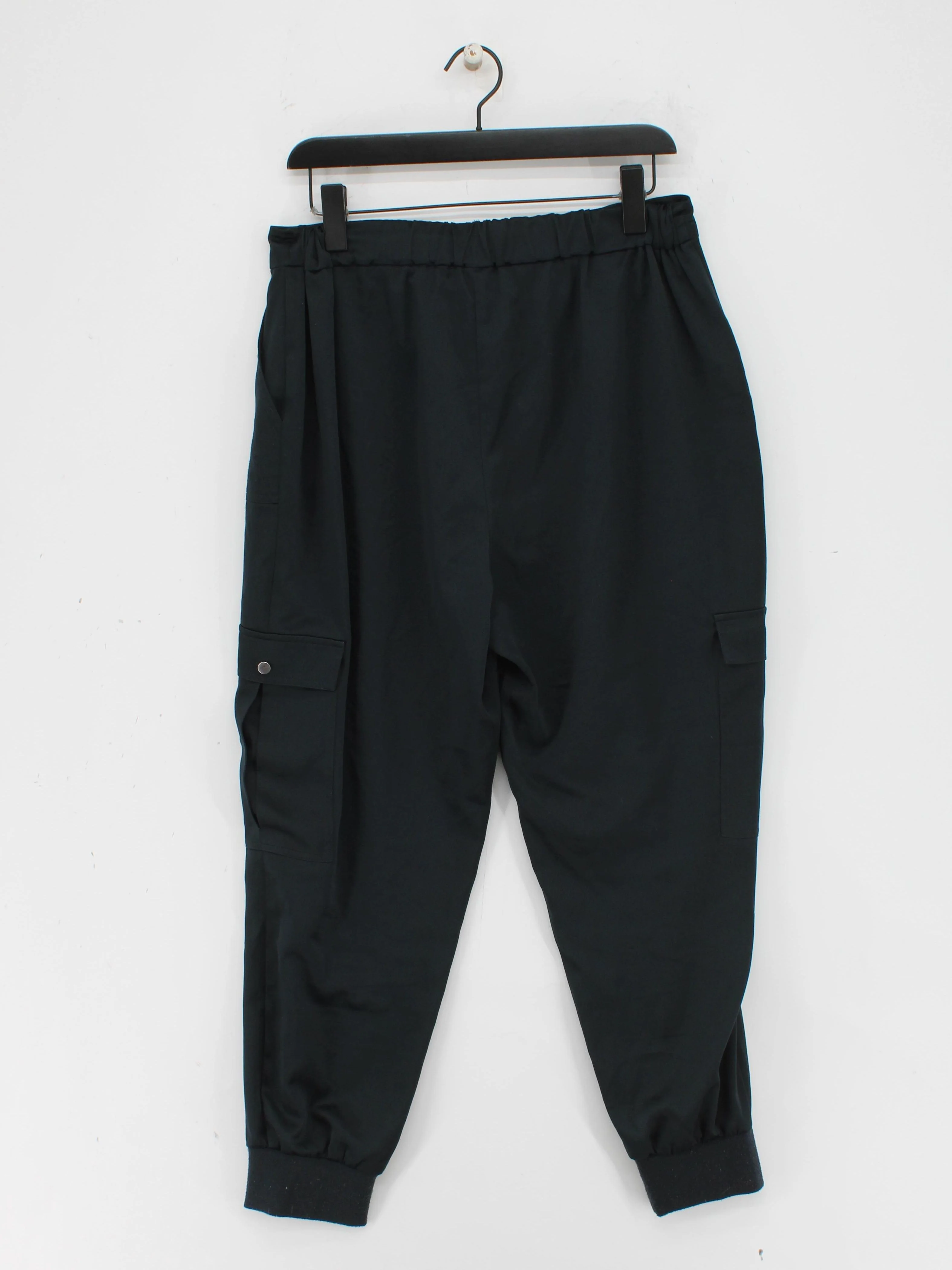 Mint Velvet Women's Sports Bottoms UK 14 Black 100% Polyester Tapered Sweatpants - Image 2