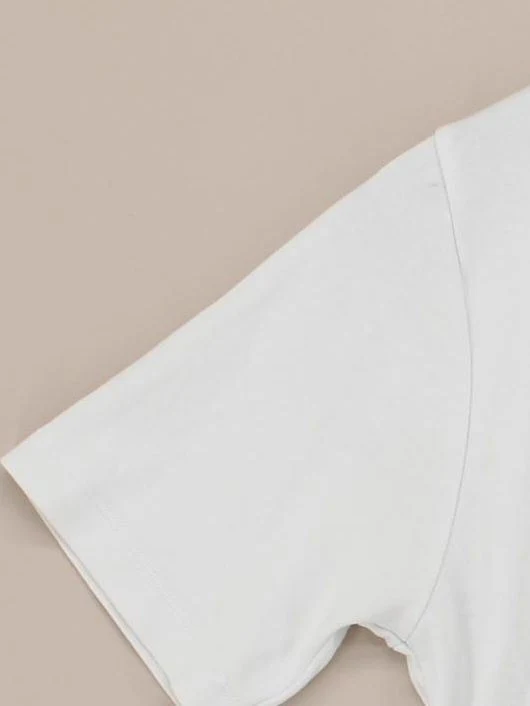 Mint Velvet Women's T-Shirt S White Cotton with Elastane Basic - Image 4