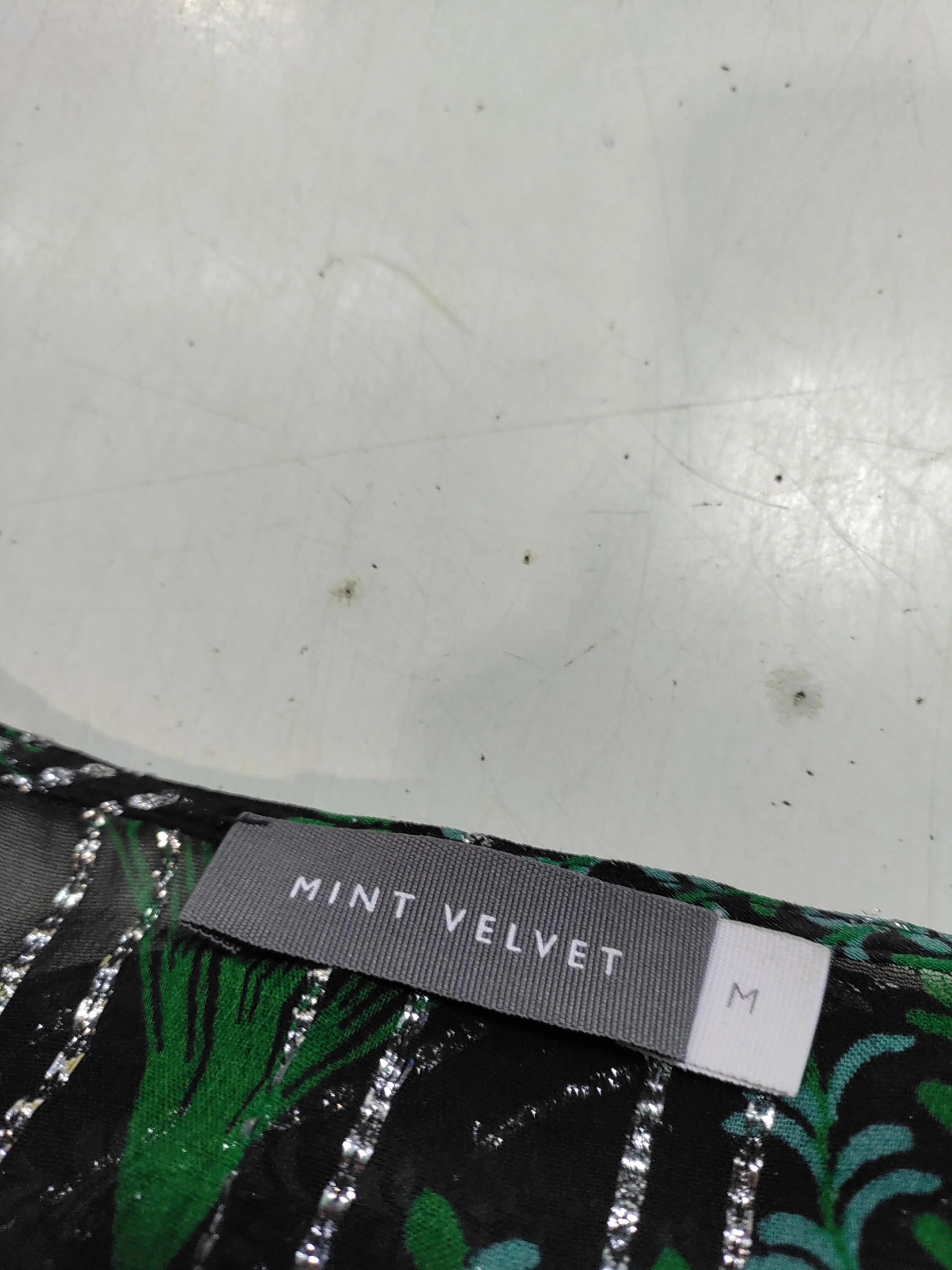 Mint Velvet Women's Top M Multi Viscose with Other Long Sleeve V-Neck Basic - Image 5