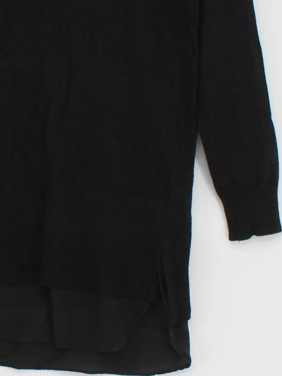 Mint Velvet Women's Top UK 10 Black Viscose with Nylon, Elastane Basic - Image 4