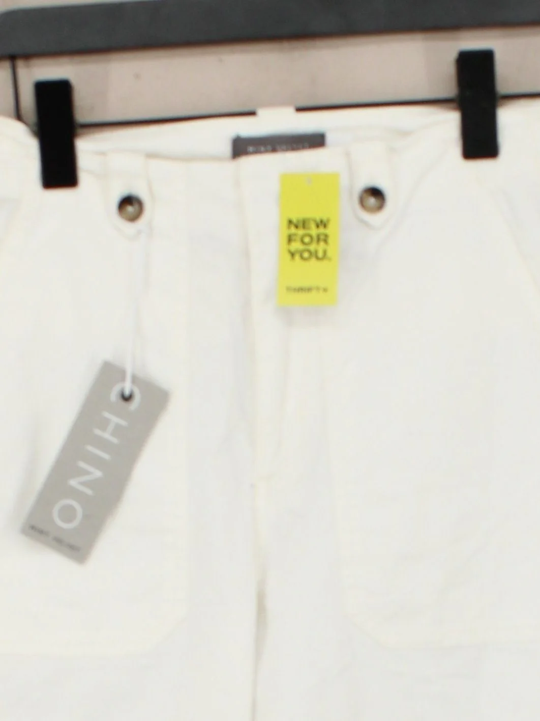 Mint Velvet Women's Trousers UK 10 White Cotton with Elastane Tapered Chino - Image 3