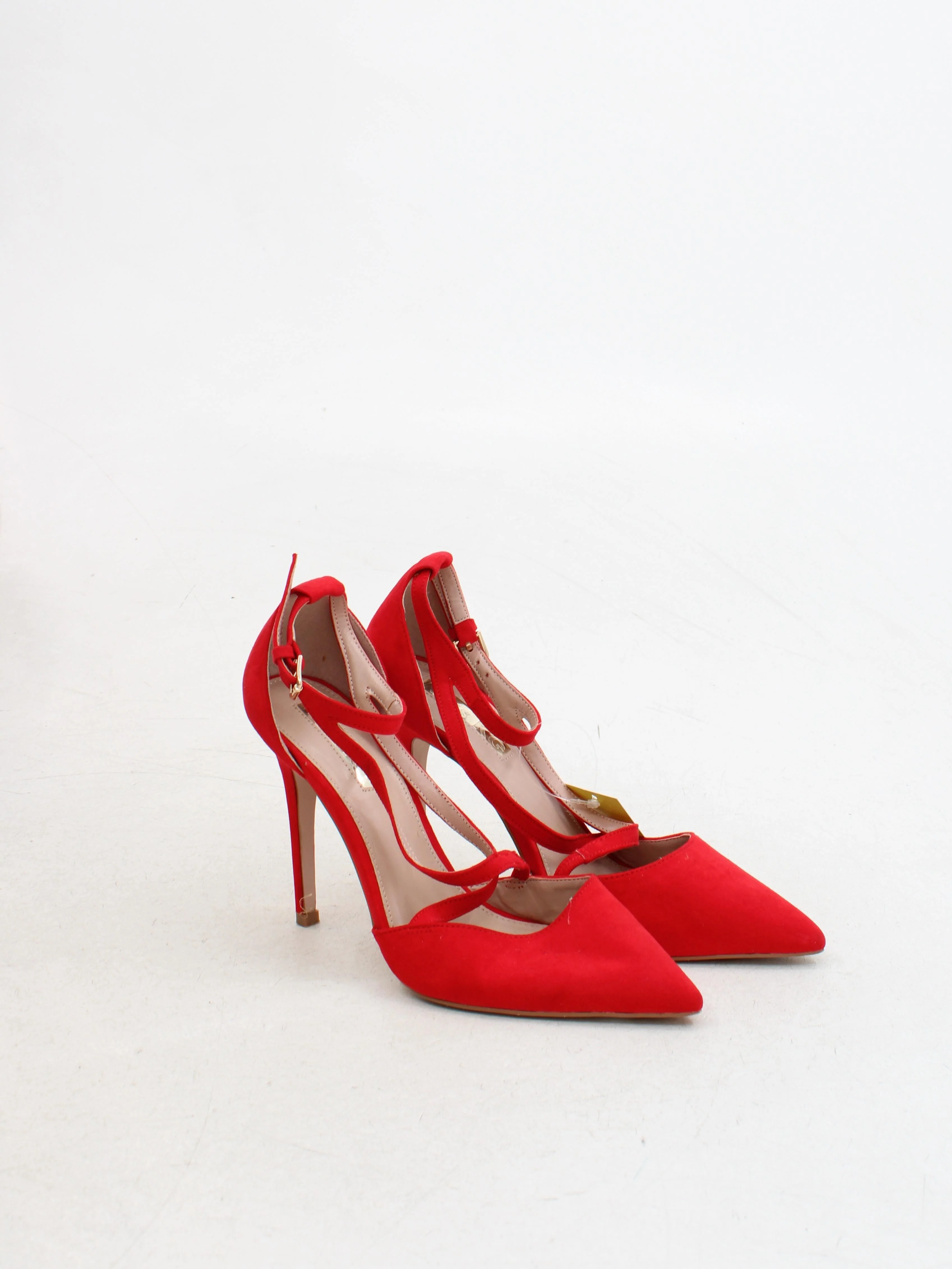 Miss KG Women's Heels UK 5 Red 100% Suede Court - Image 4