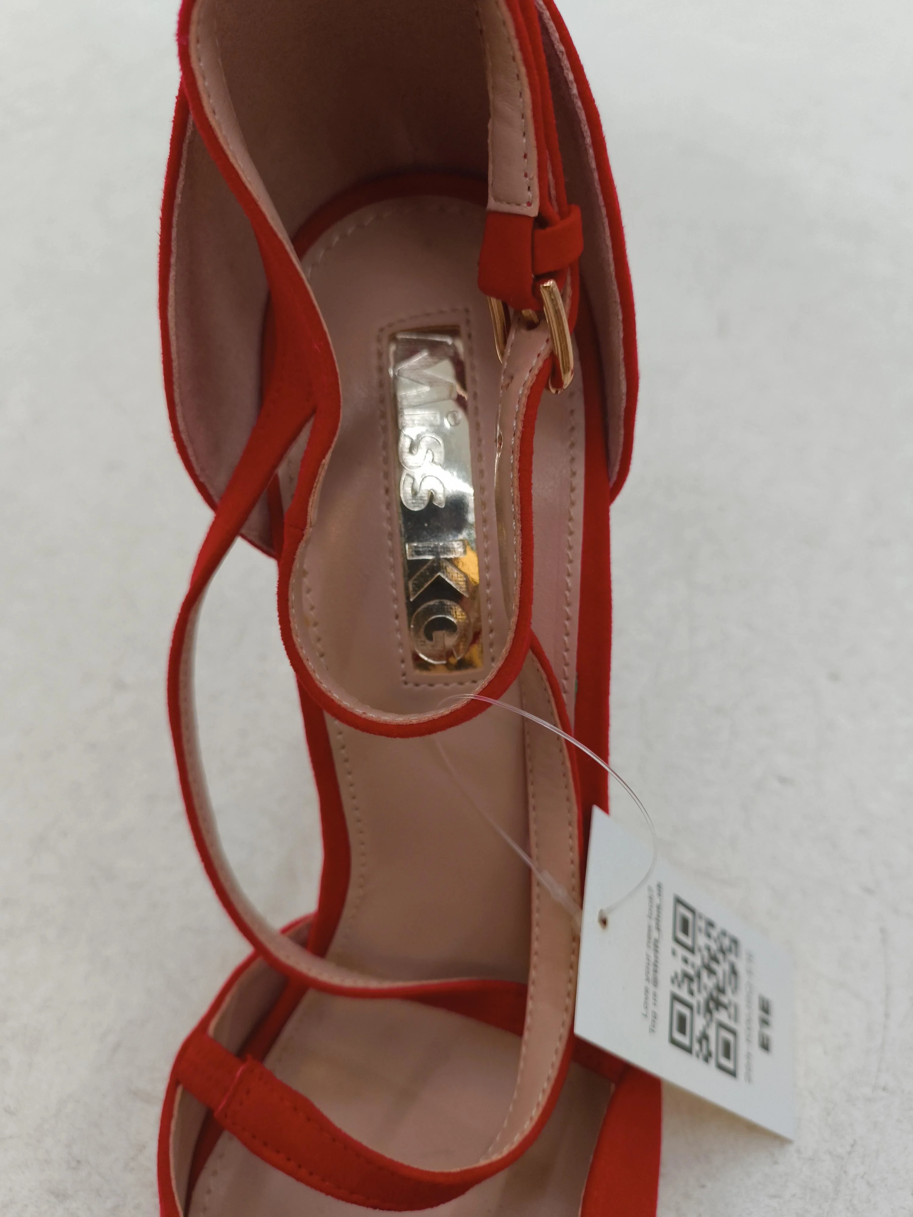 Miss KG Women's Heels UK 5 Red 100% Suede Court - Image 6