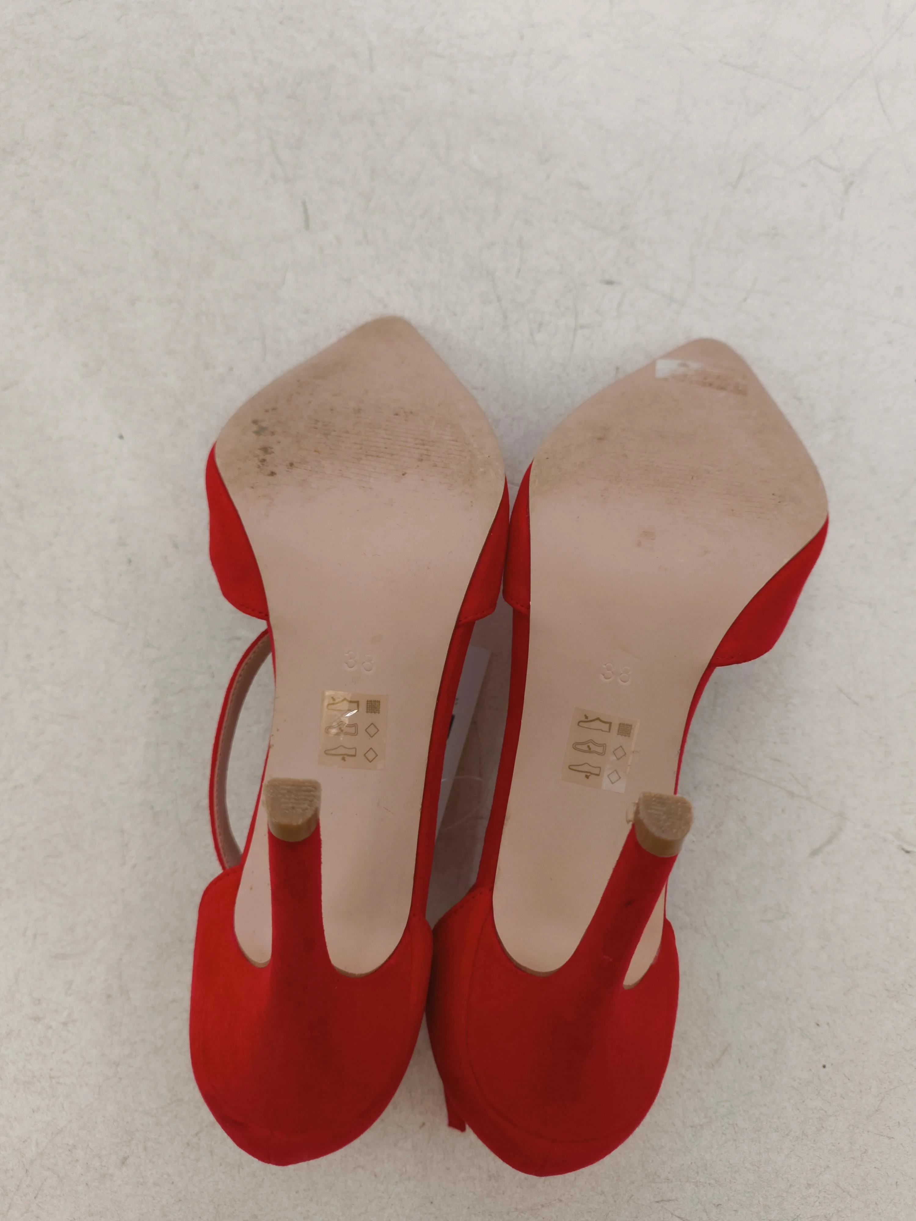 Miss KG Women's Heels UK 5 Red 100% Suede Court - Image 7