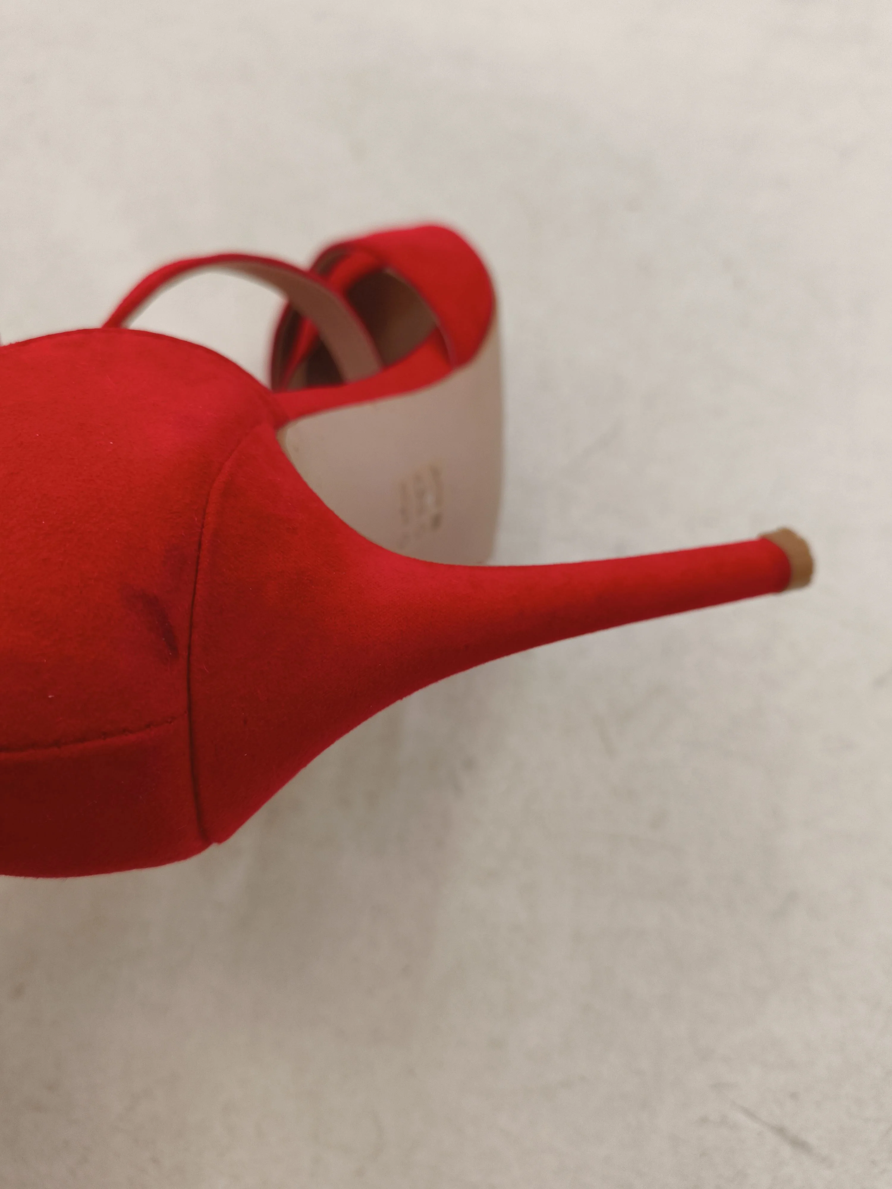 Miss KG Women's Heels UK 5 Red 100% Suede Court - Image 8