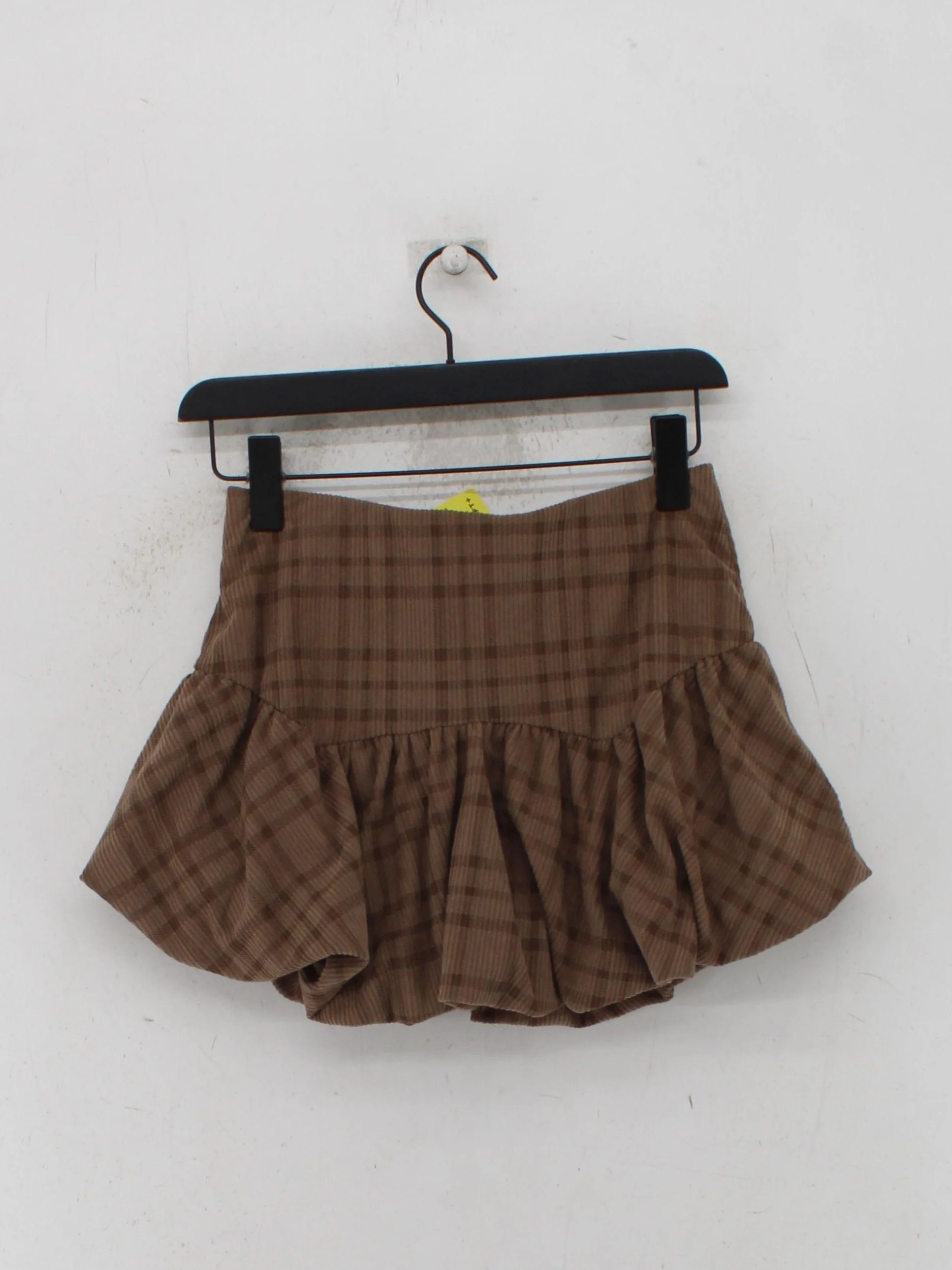 Miss Selfridge Women's Midi Skirt UK 6 Brown Checkered 100% Polyester Midi Skort - Image 2