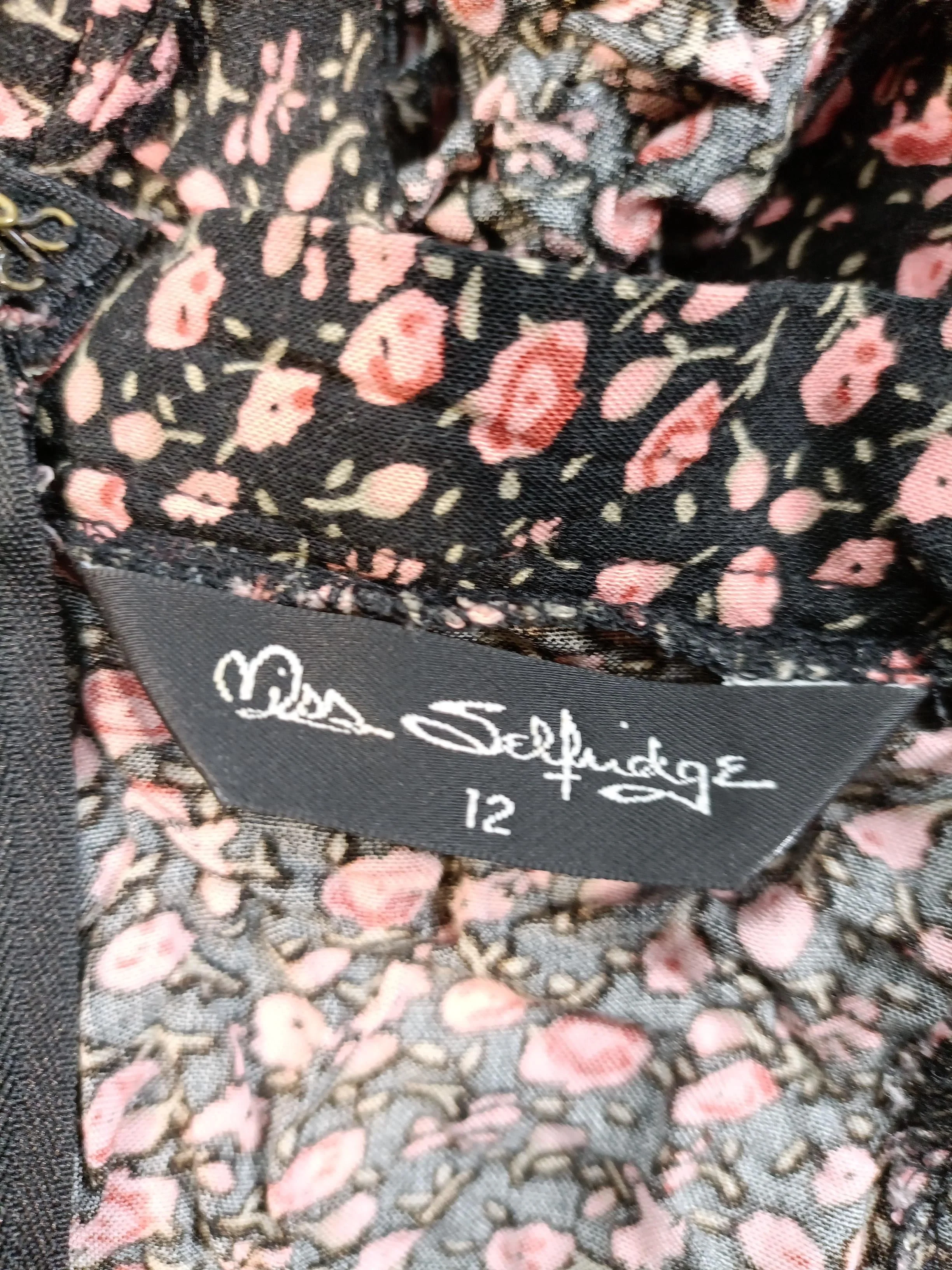 Miss Selfridge Women's Mini Skirt UK 12 Multi Floral 100% Viscose Short Mini - Image 5