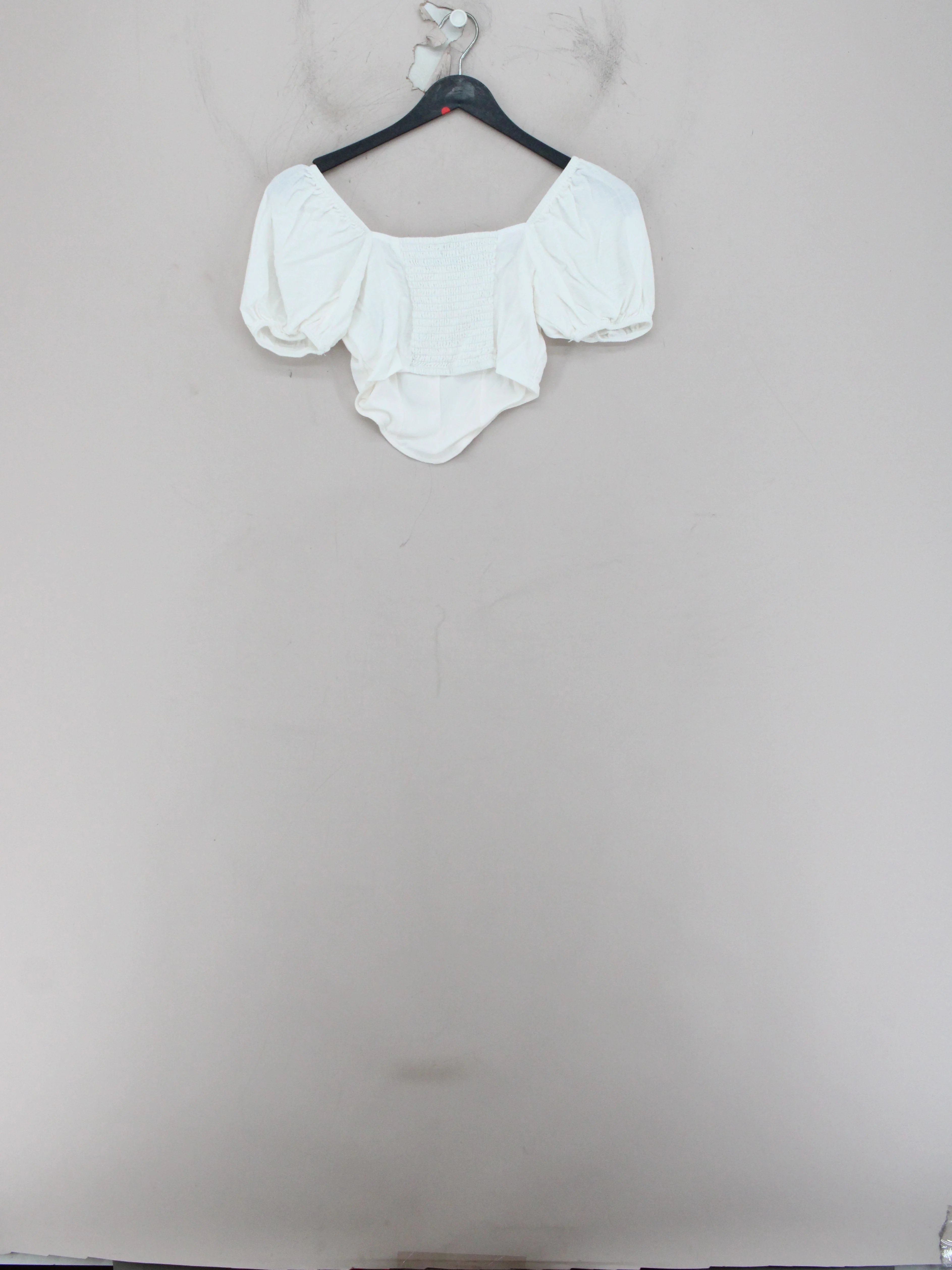 Miss Selfridge Women's Top UK 6 White Polyester with Elastane Cropped - Image 2