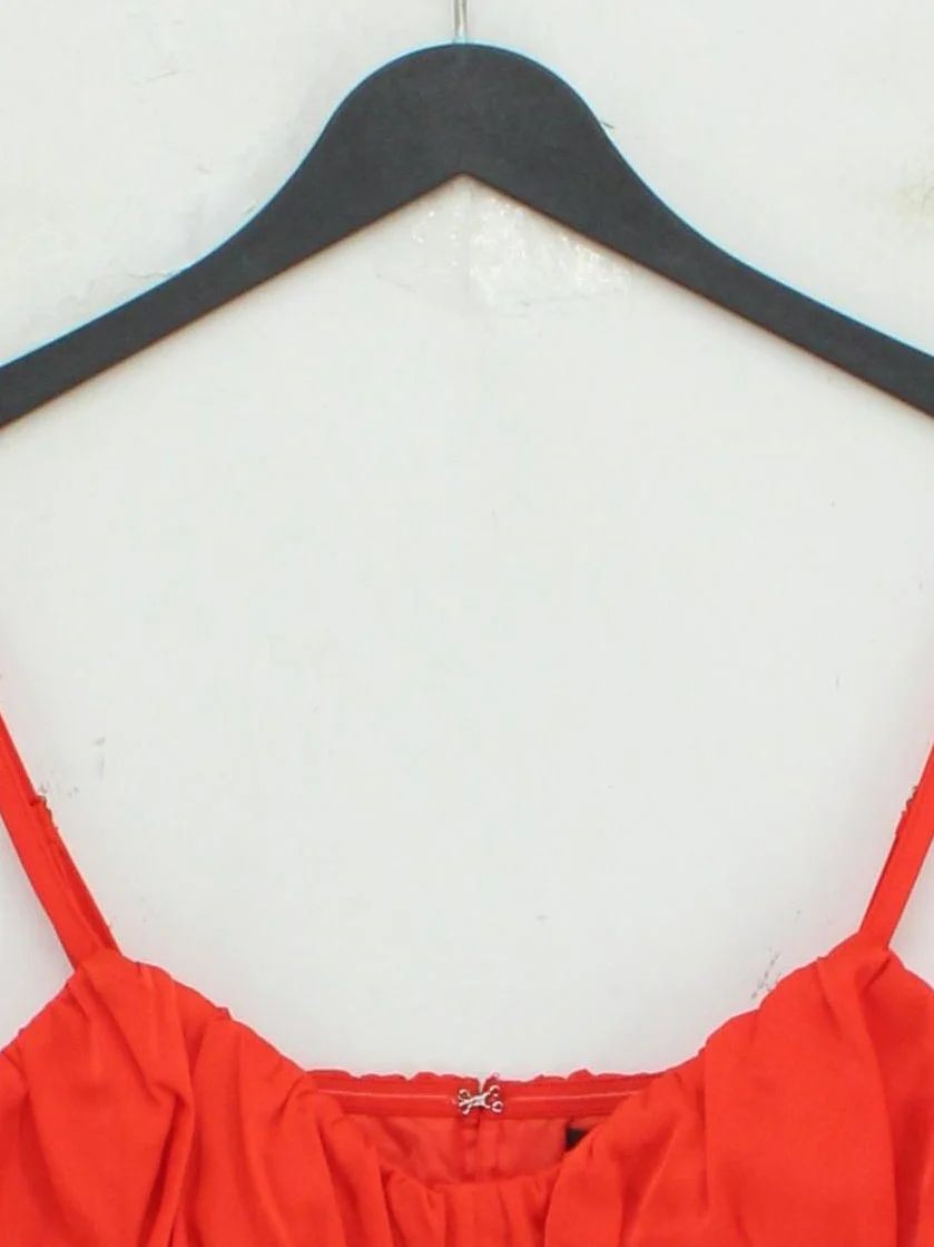 misspap adjustable strap bikini top in orange - Image 3