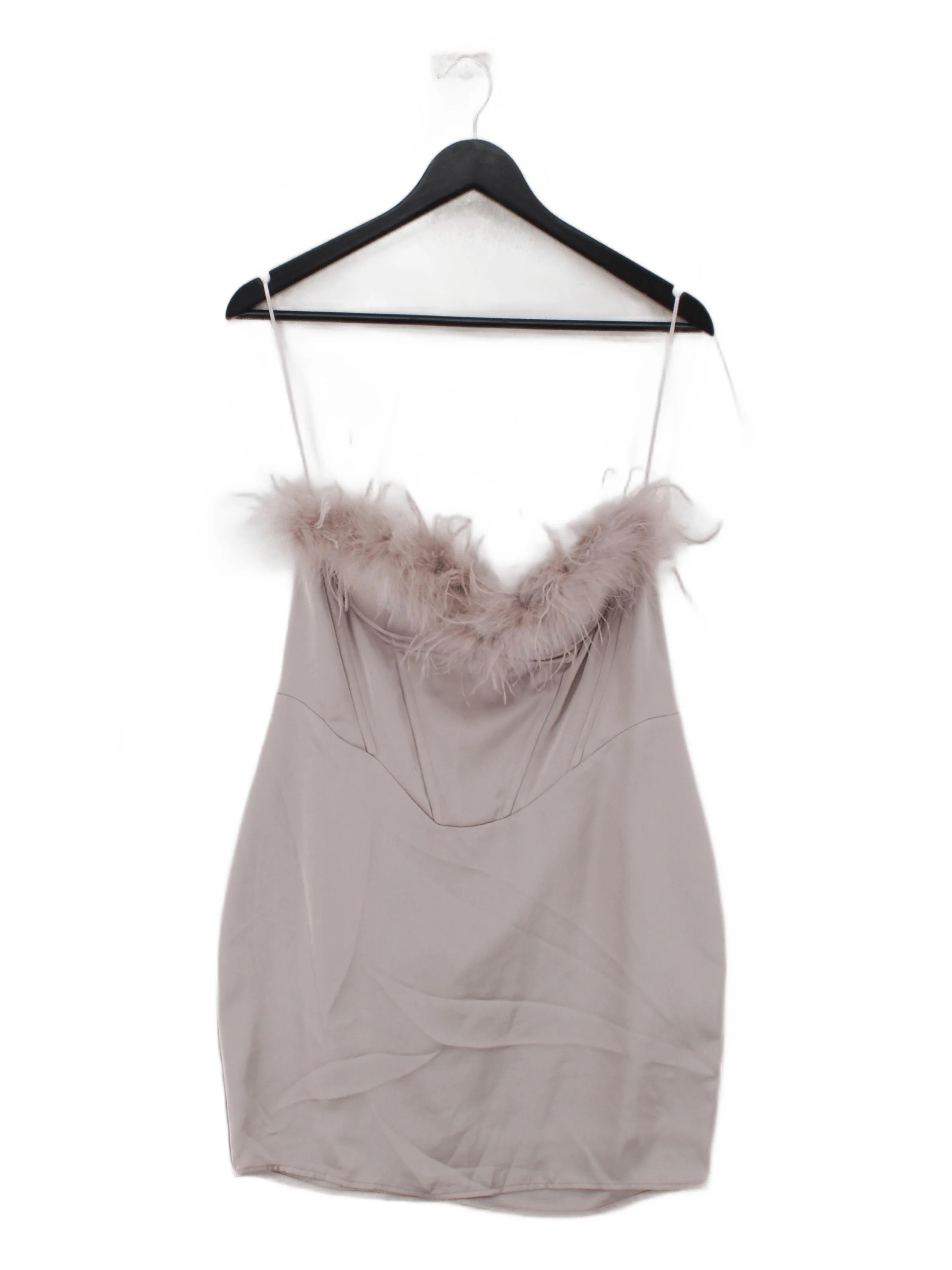 misspap Bodycon Mini Dress UK12 in Cream