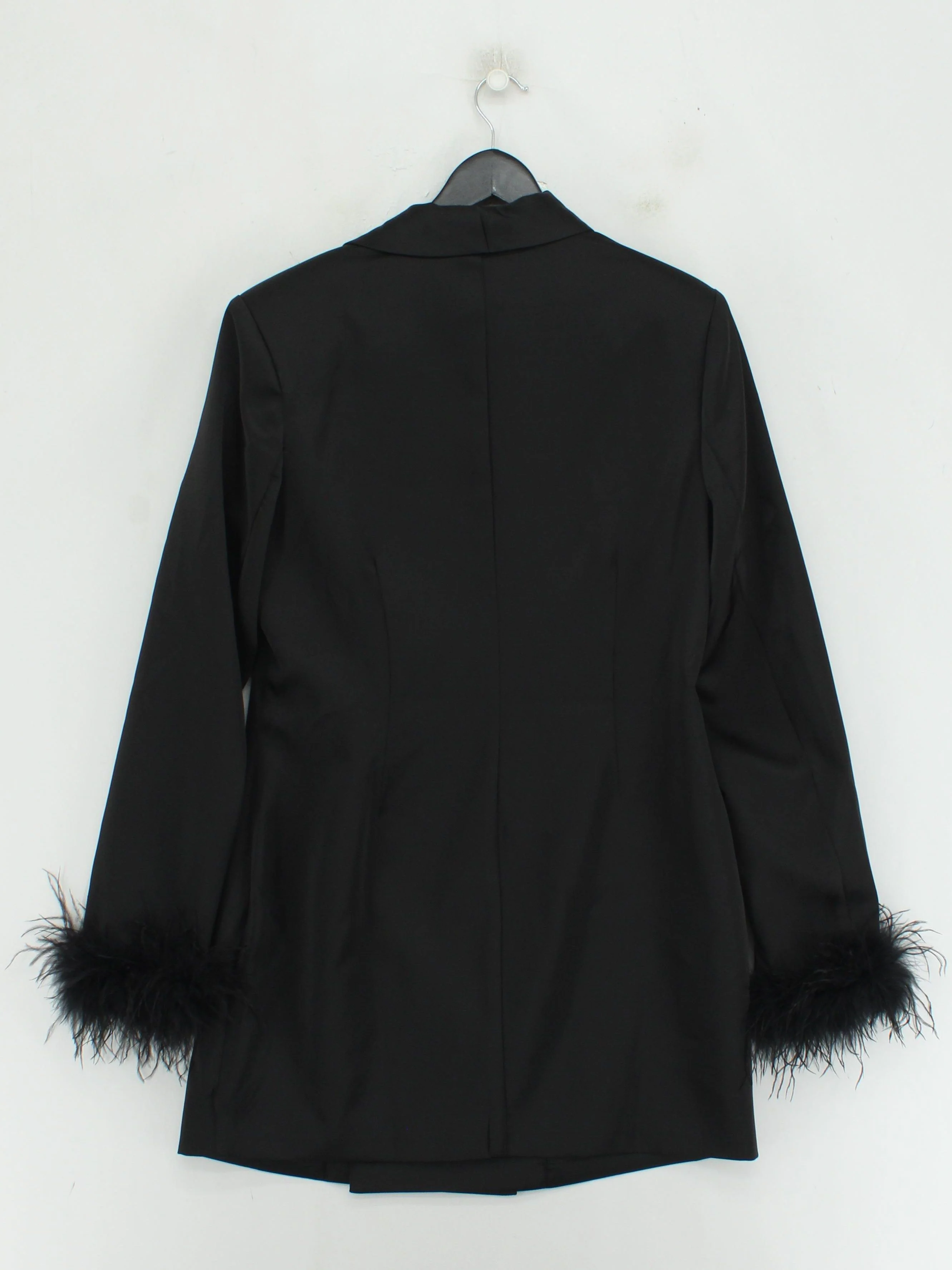 misspap Shirt Mini Dress UK14 in Black - Image 2