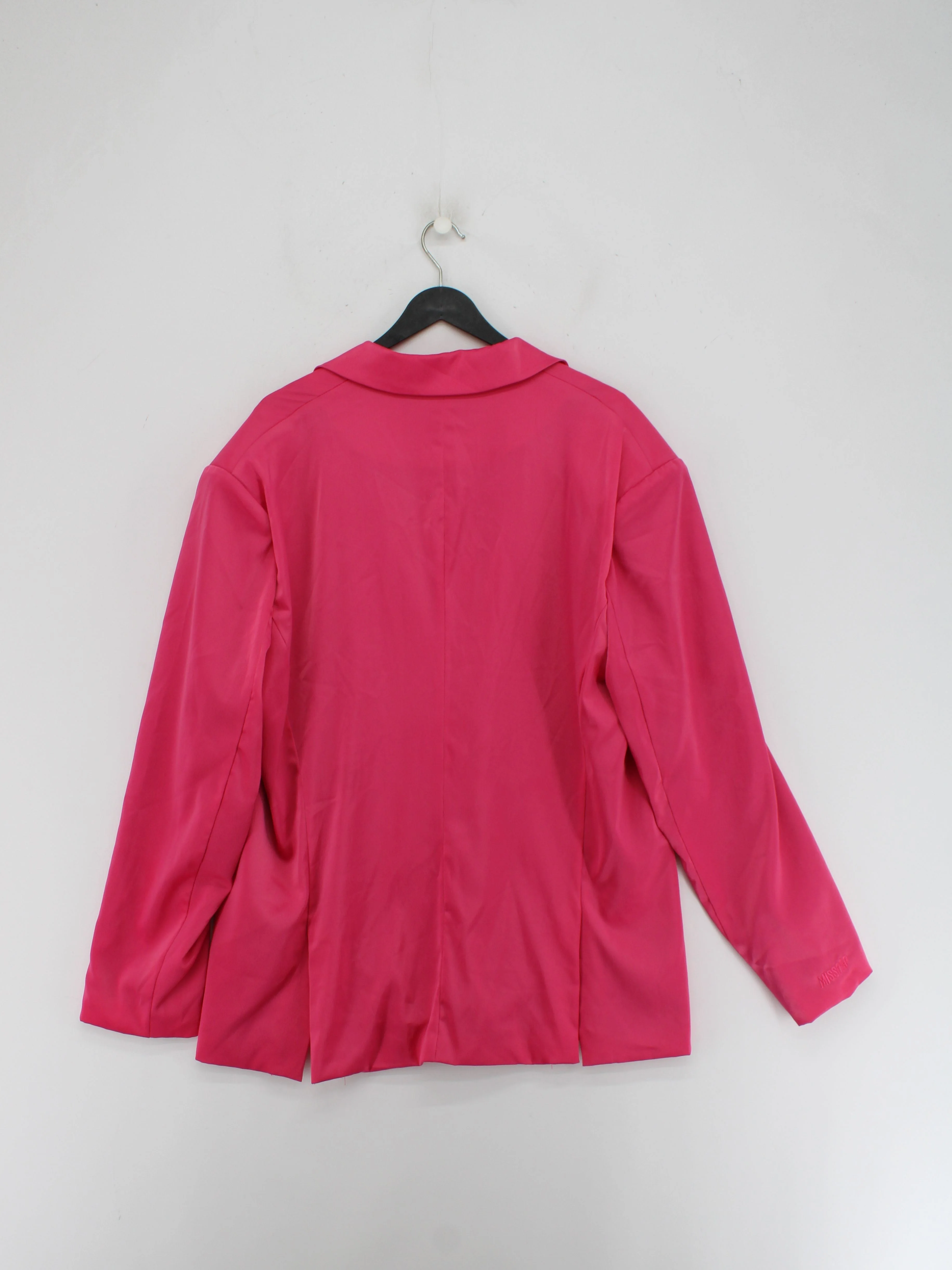 Misspap Women's Blazer UK 12 Pink Polyester with Elastane Overcoat - Image 2