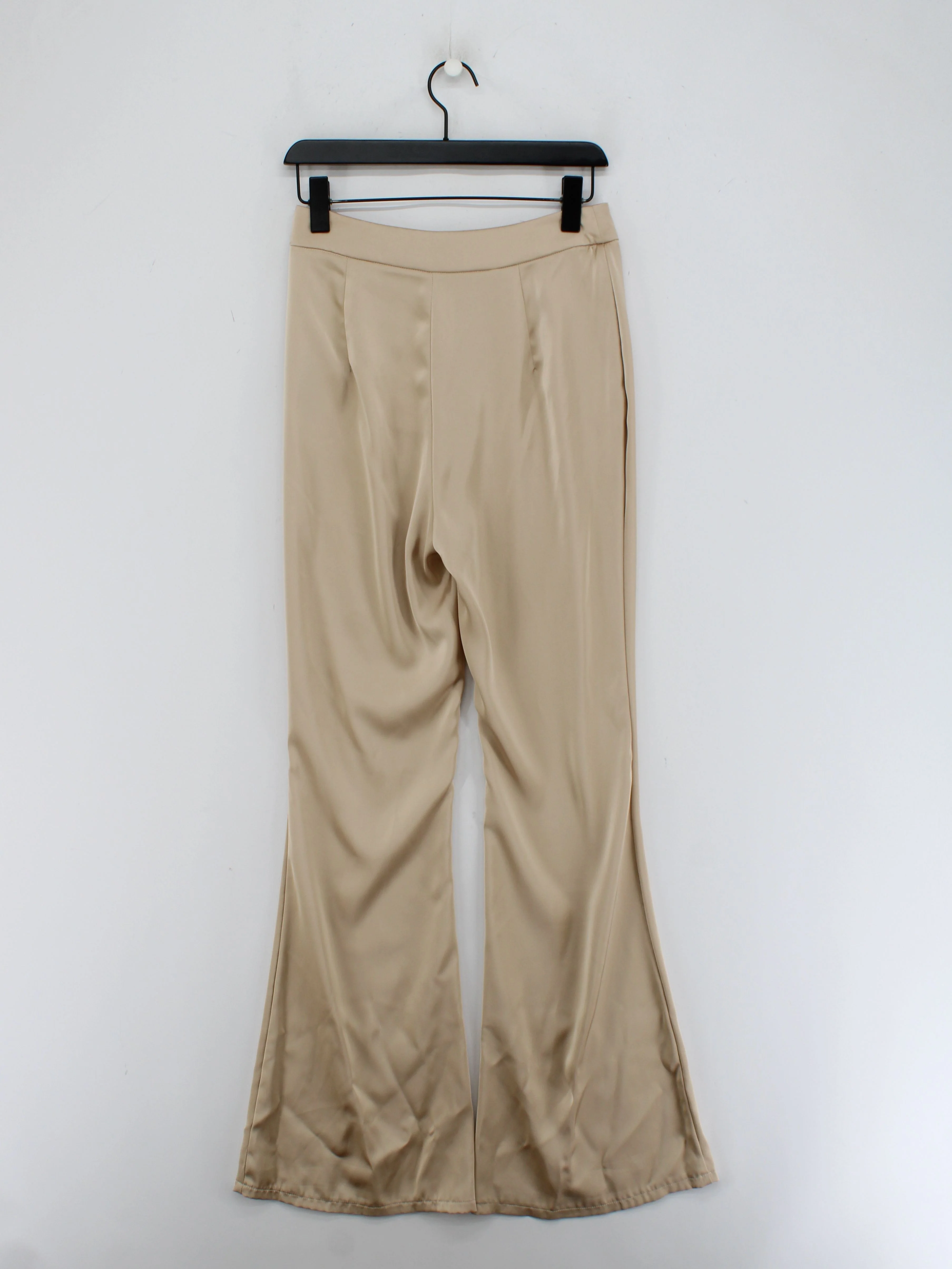 Misspap Women's Trousers UK 10 Cream 100% Polyester Wide-Leg Chino - Image 2