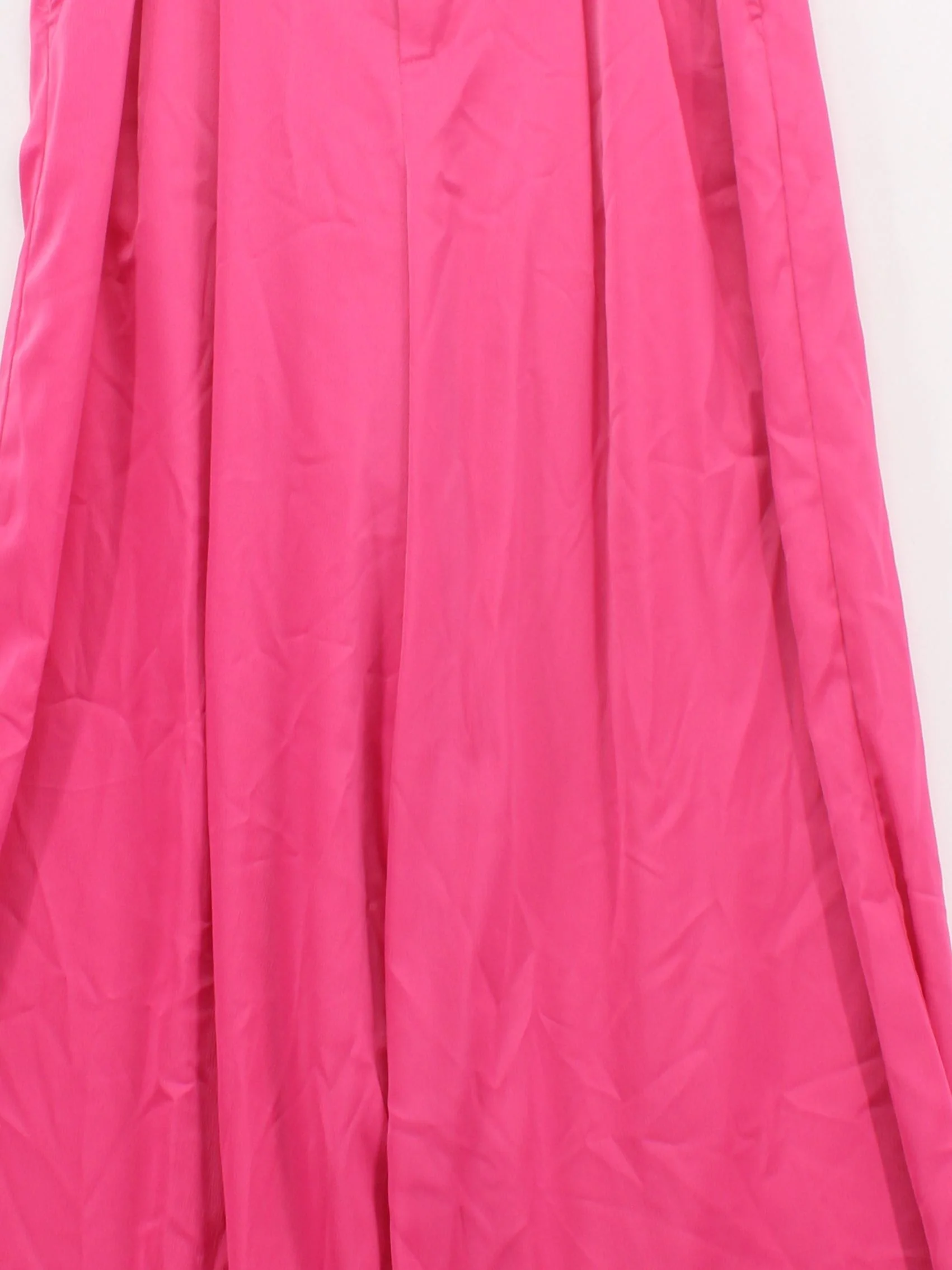 Misspap Women's Trousers UK 10 Pink Polyester with Elastane Wide-Leg Chino - Image 3