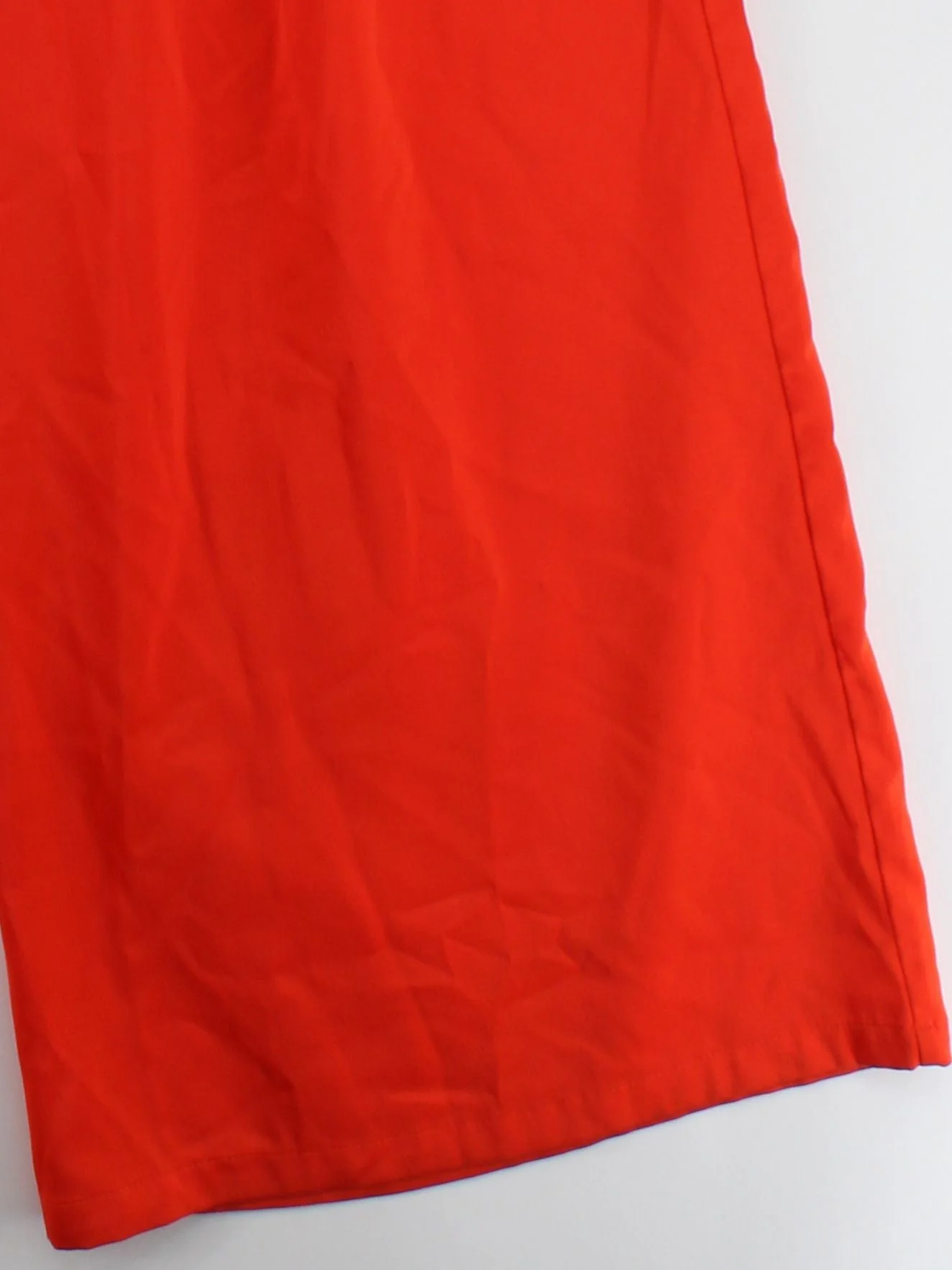 Misspap Women's Trousers UK 10 Red Polyester with Elastane Wide-Leg Chino - Image 4