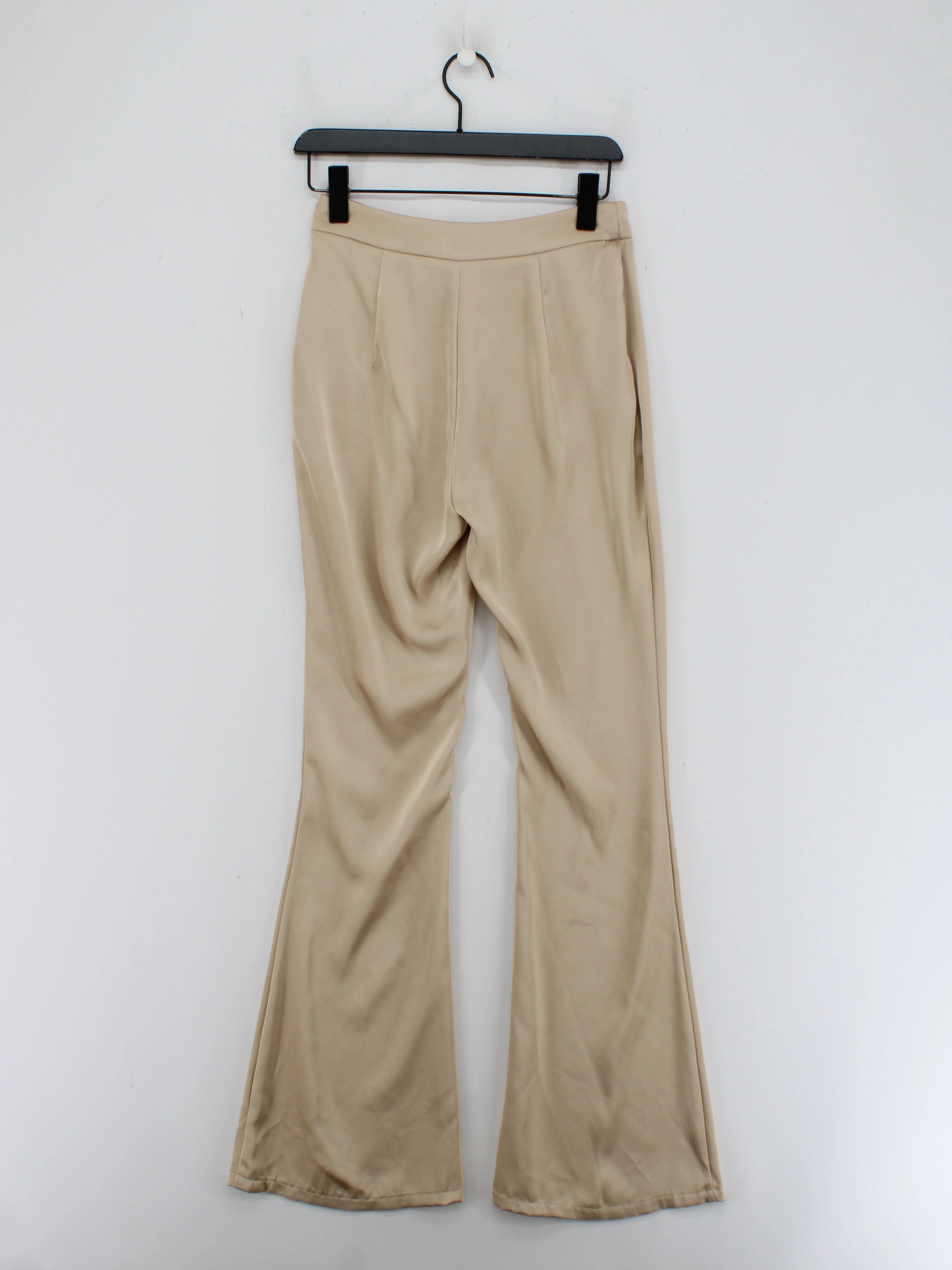 Misspap Women's Trousers UK 6 Tan 100% Polyester Flared Chino - Image 2
