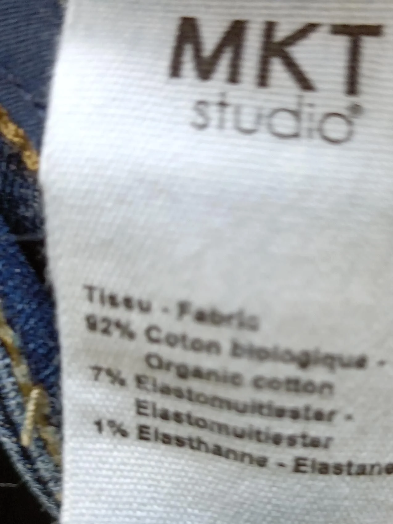 MKT Studio Women's Jeans W 30 in Blue Cotton with Polyester, Elastane Flared - Image 6