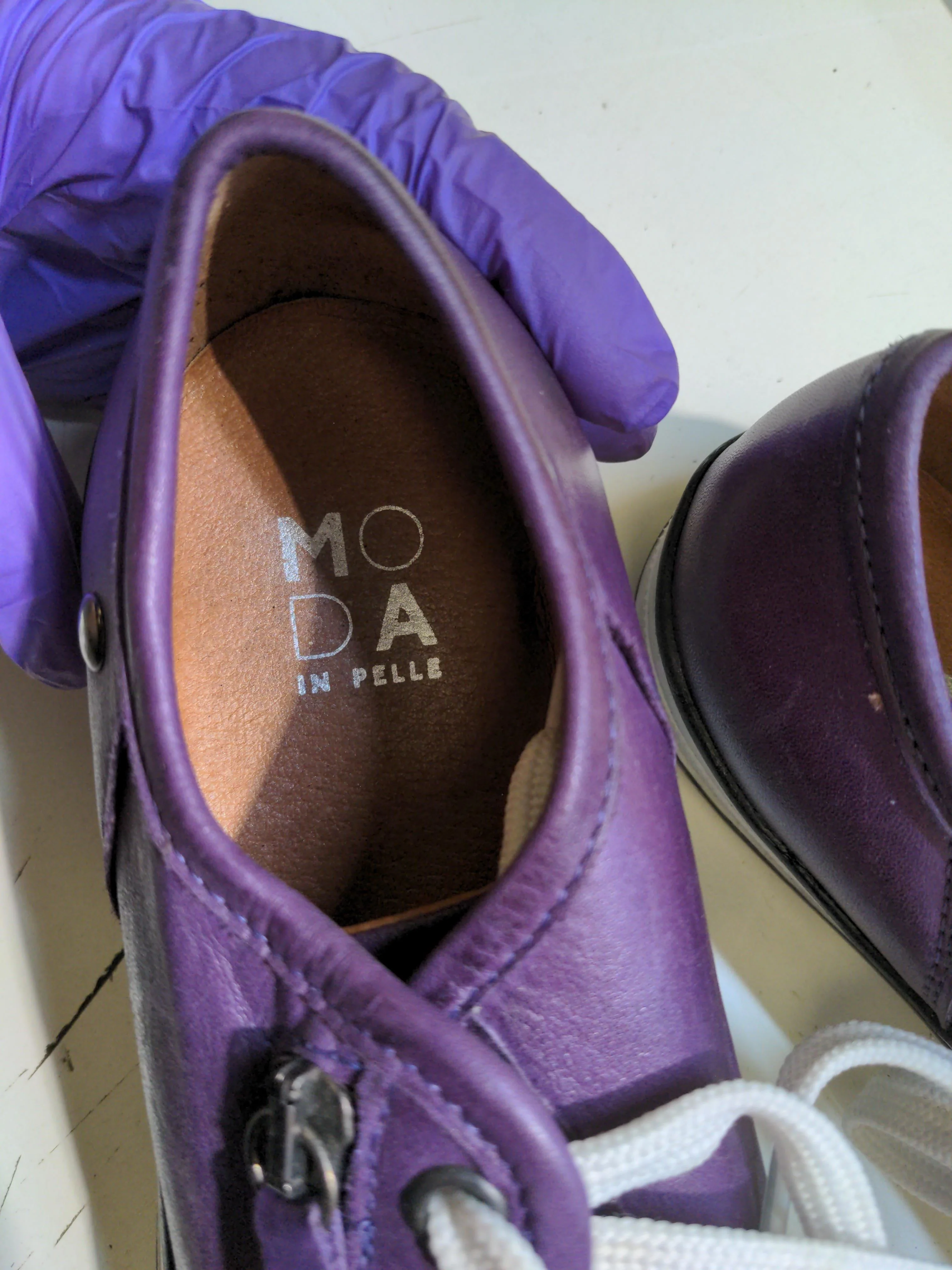 Moda in Pelle Women's Trainers EU38 in Purple - Image 9