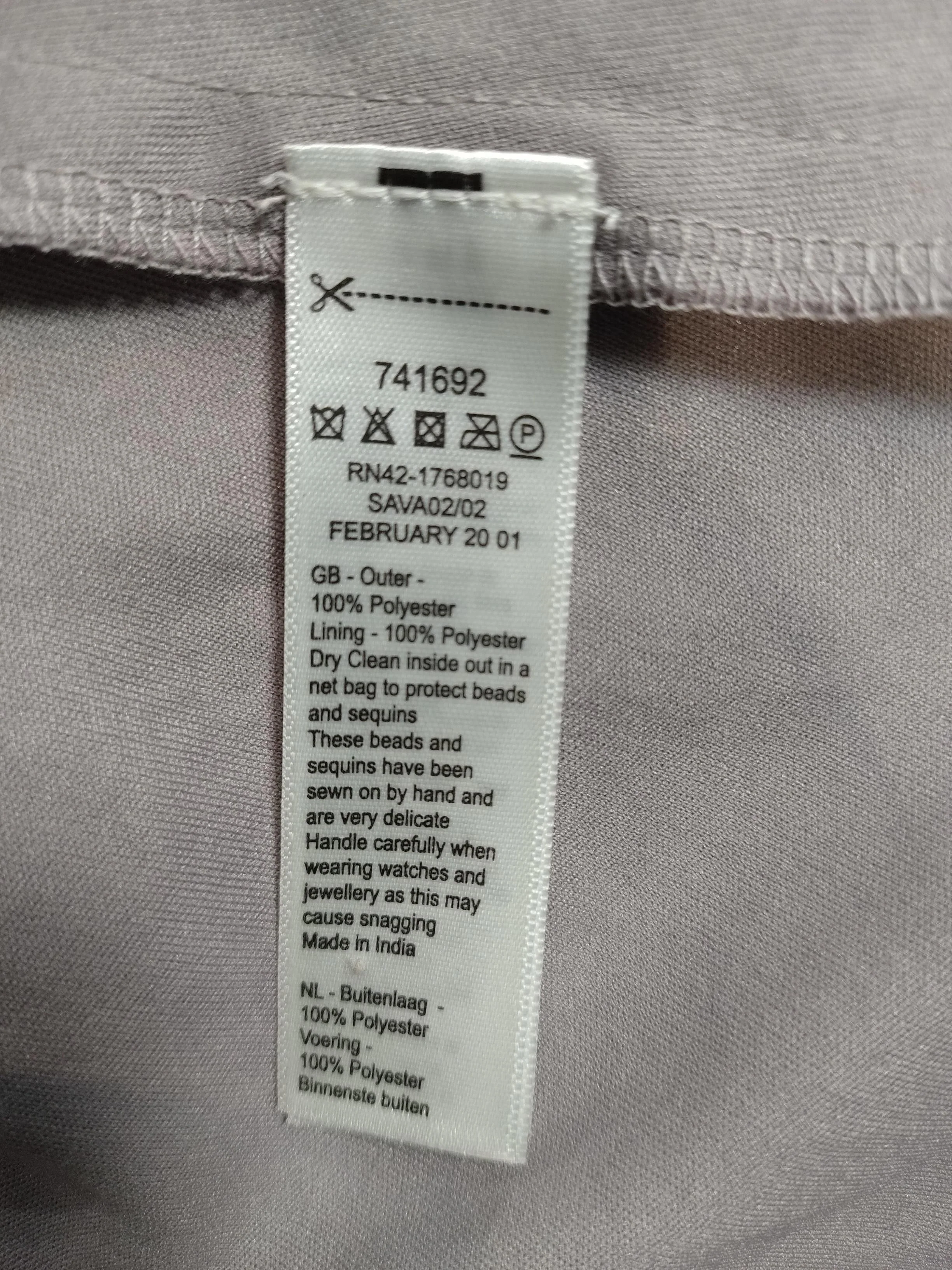 Monsoon A-Line Maxi Dress UK18 in Grey - Image 6