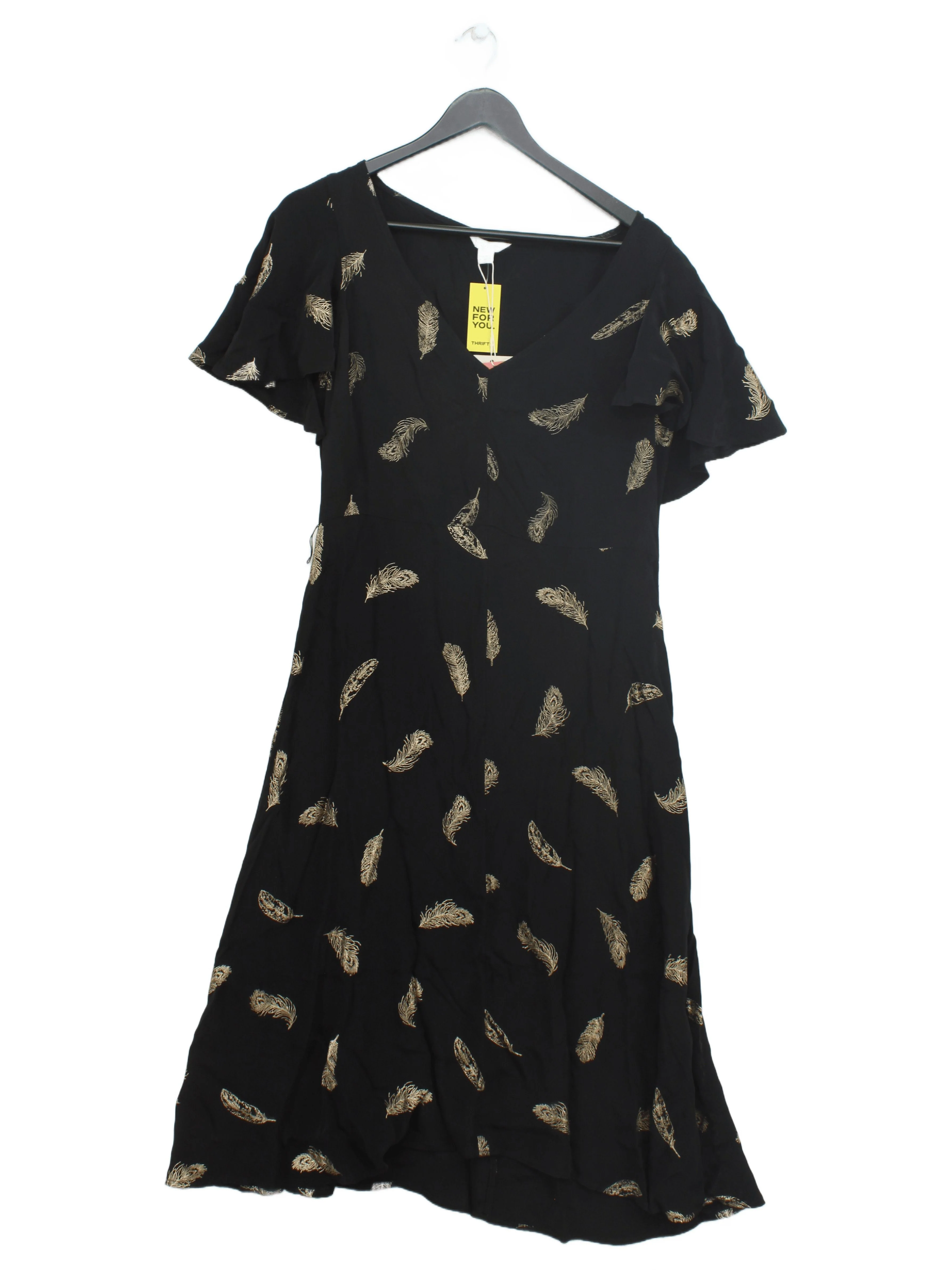 Monsoon A-Line Midi Dress UK16 in Black