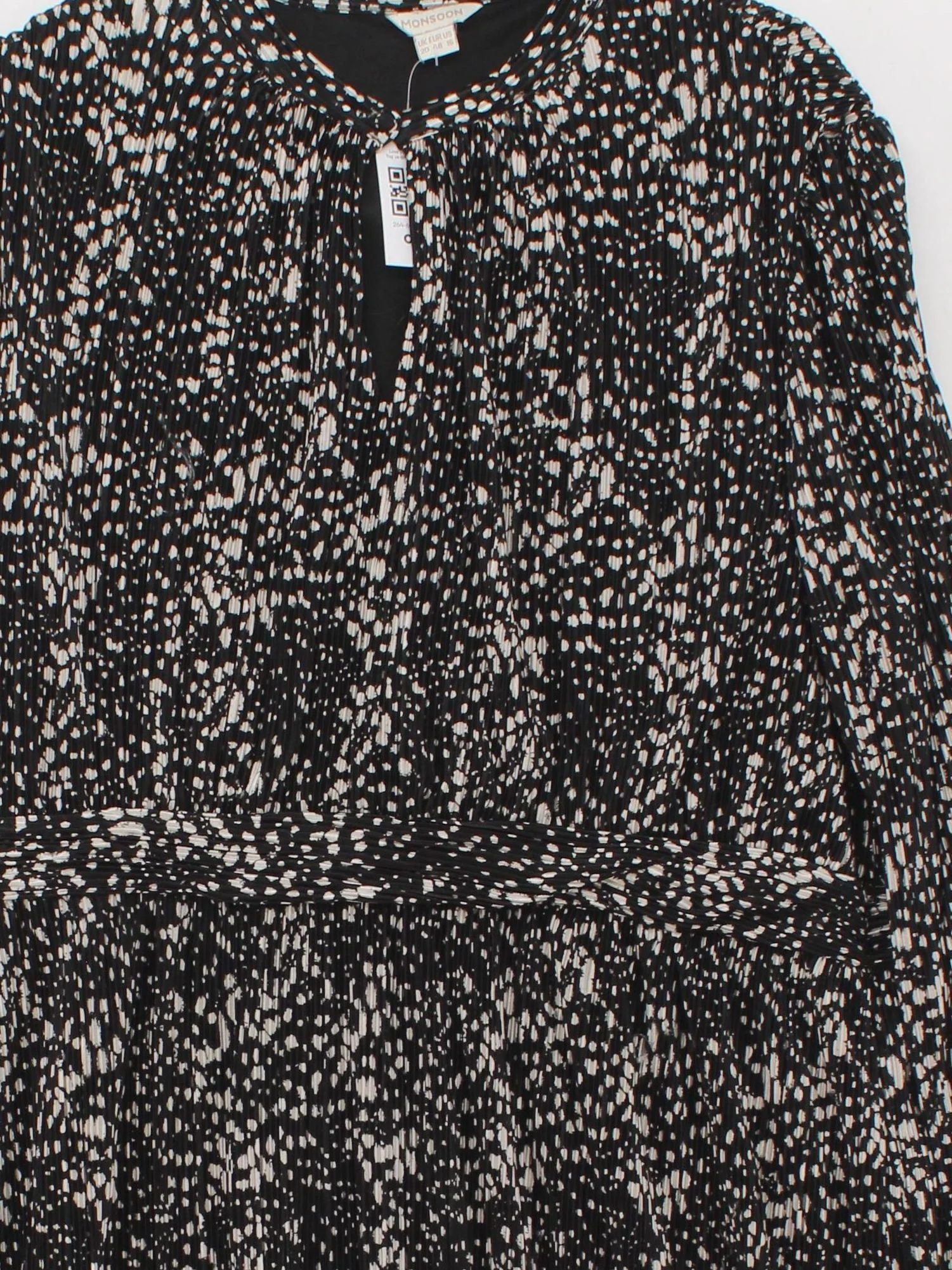 Monsoon A-Line Midi Dress UK20 in Black - Image 3