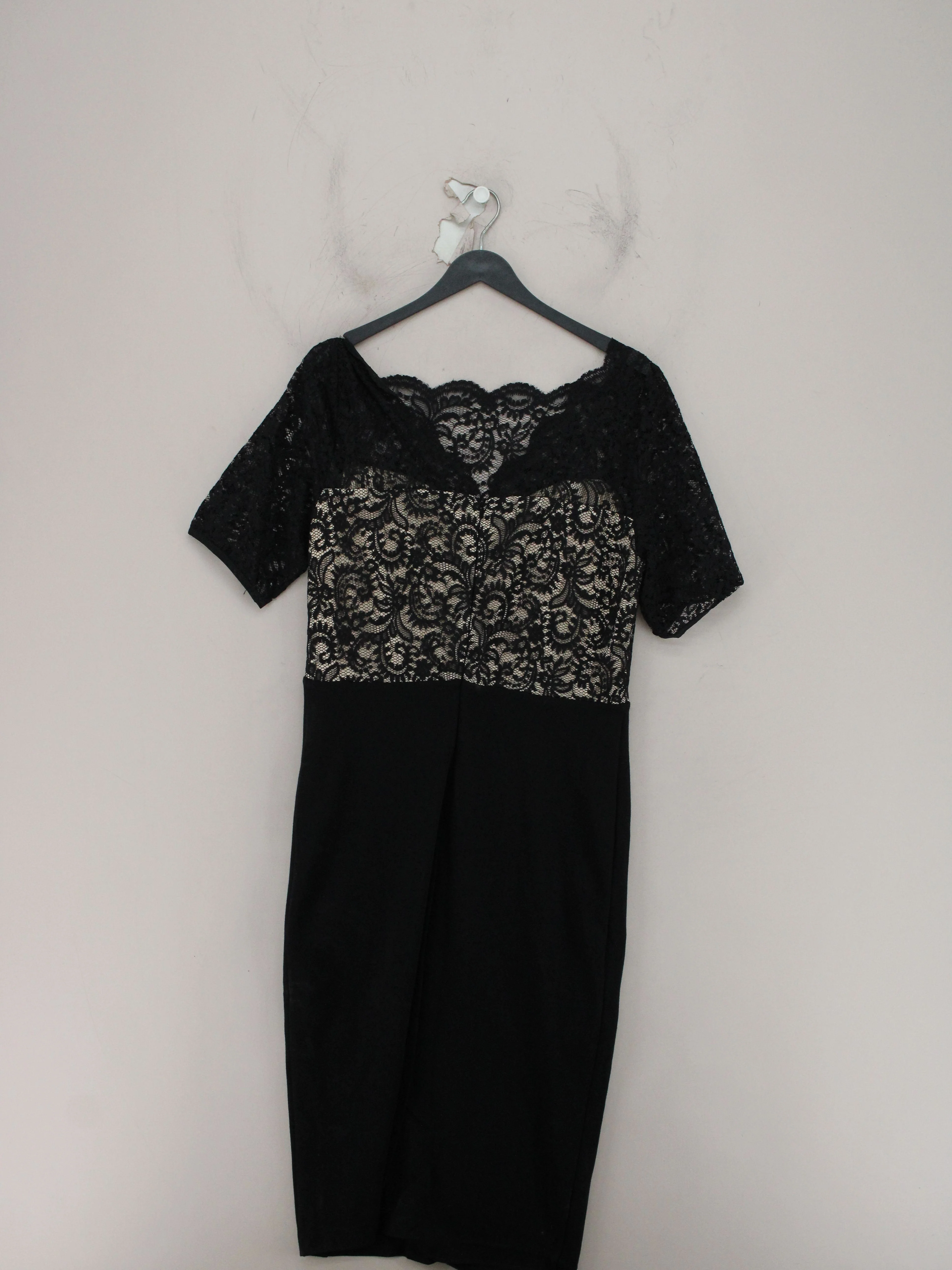 Monsoon Bodycon Midi Dress UK16 in Black - Image 2