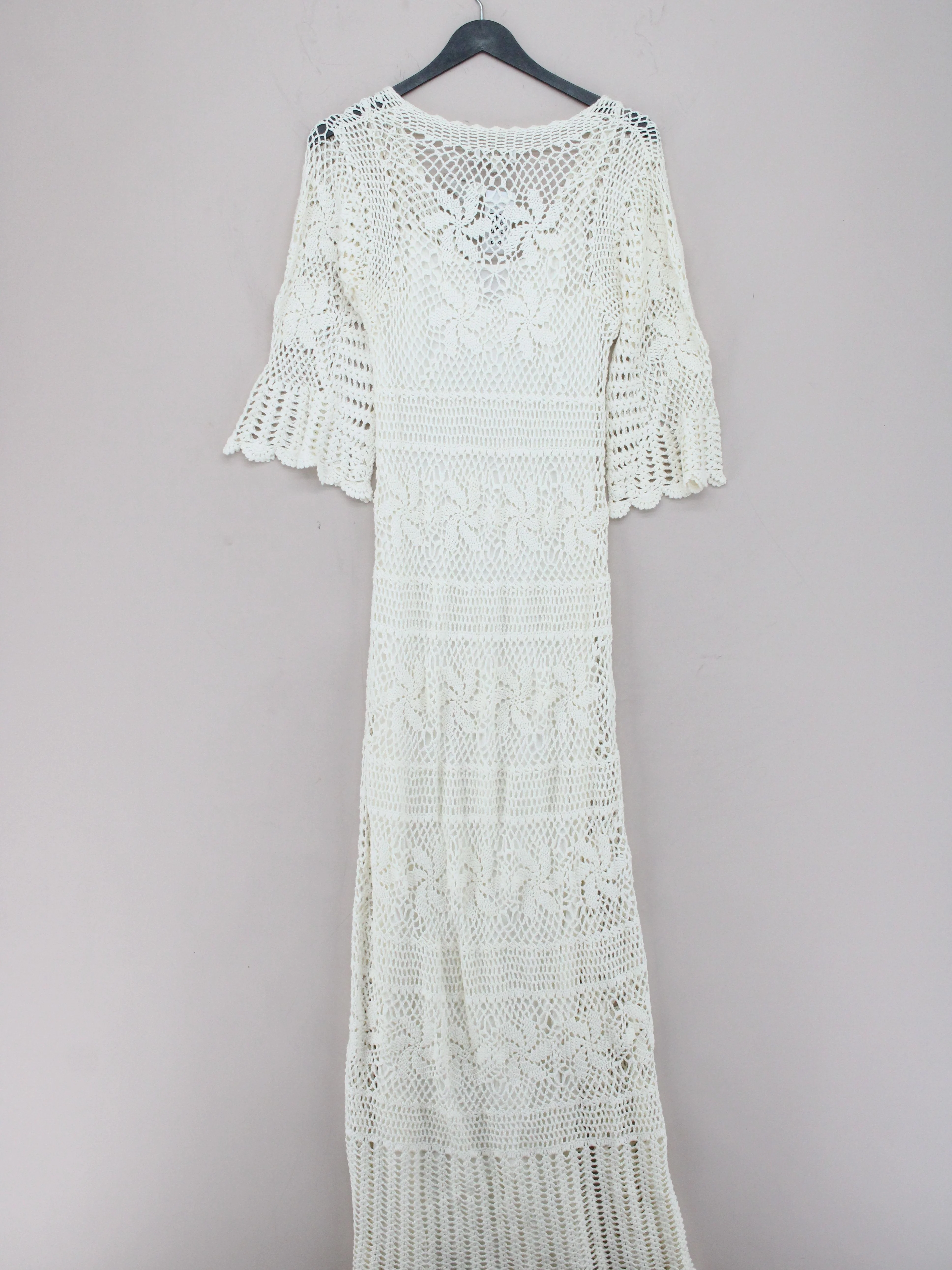 Monsoon Maxi Dress S in Cream - Image 2