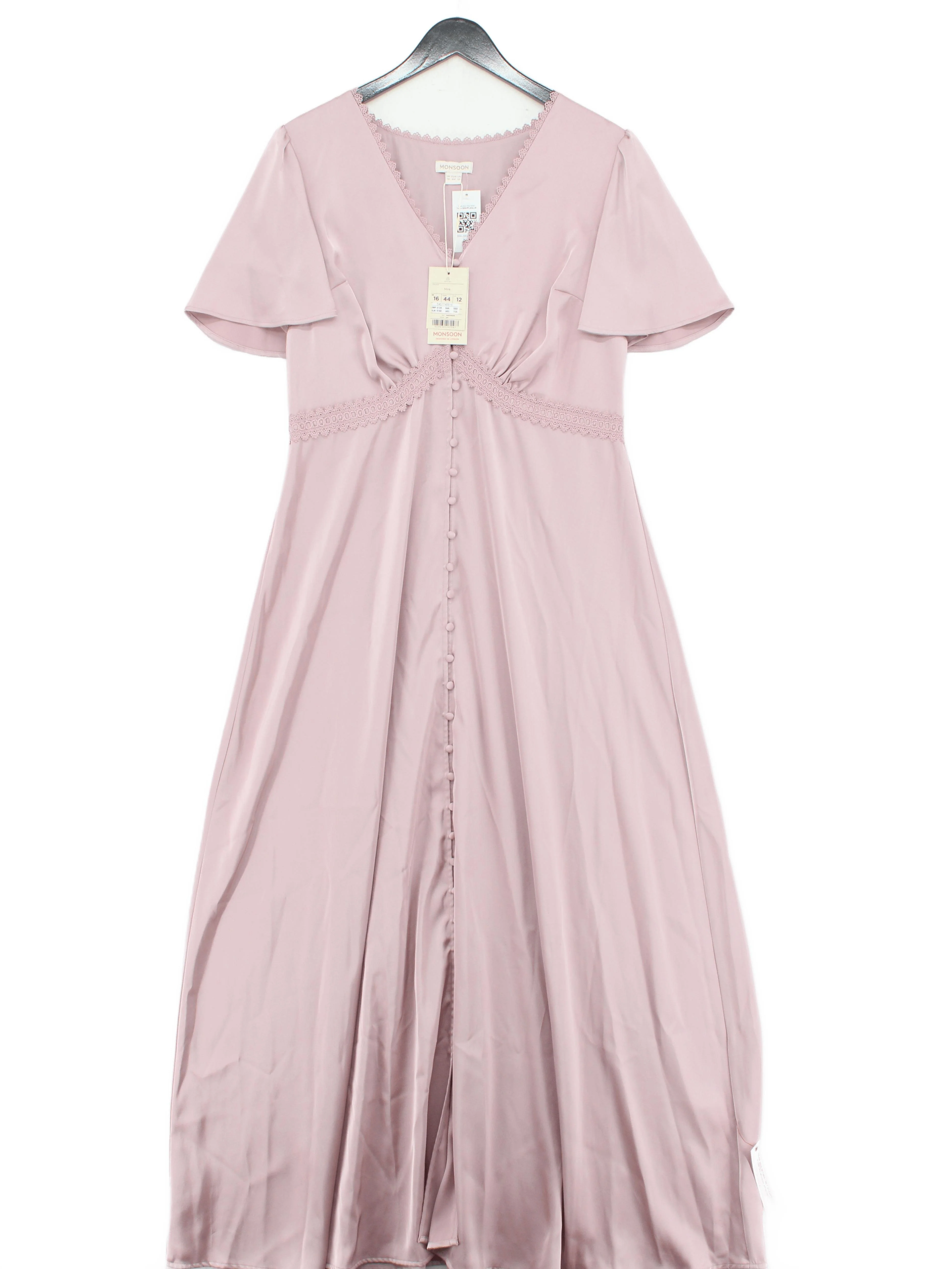 Monsoon Maxi Dress UK16 in Pink