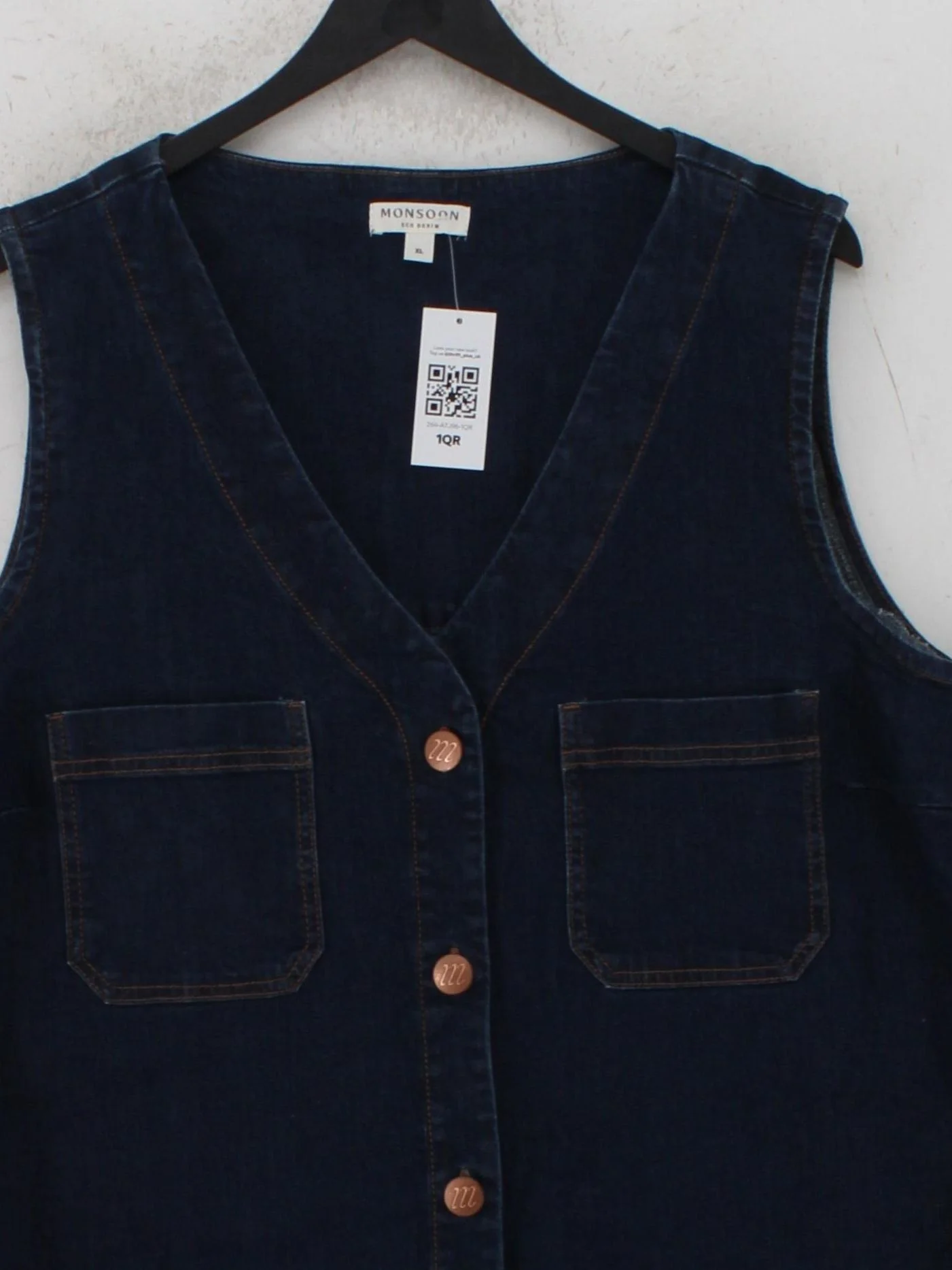 Monsoon Pinafore/Dungaree Mini Dress XL in Blue - Image 3