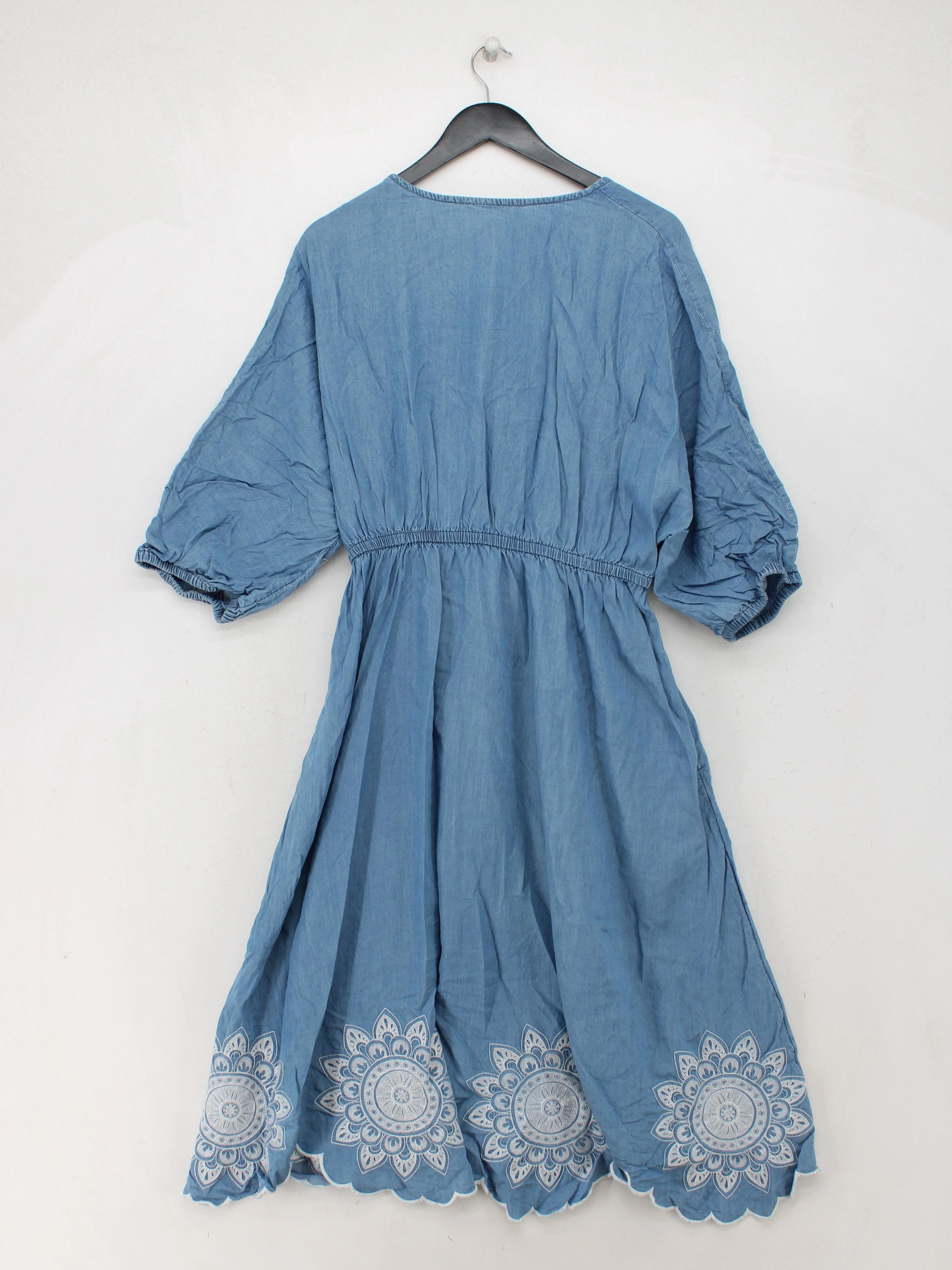 Monsoon Shirt Midi Dress L in Blue - Image 2