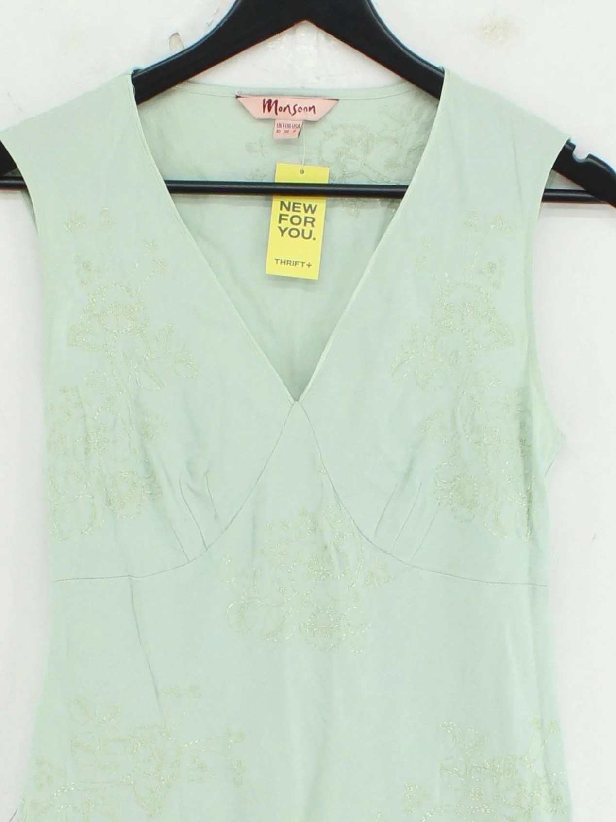 Monsoon Shirt Midi Dress UK10 in Green - Image 3