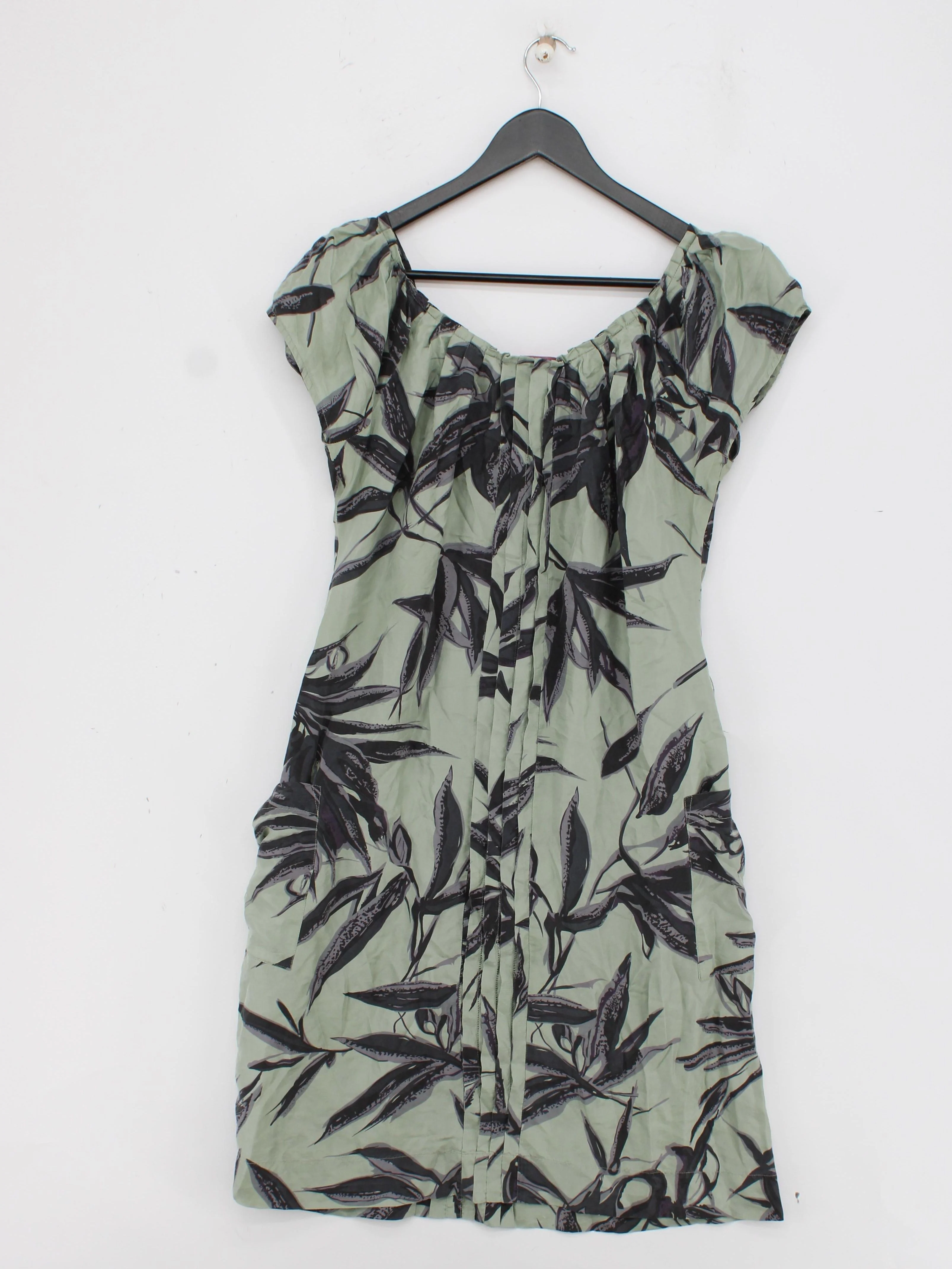 Monsoon Shirt Midi Dress UK14 in Green - Image 2