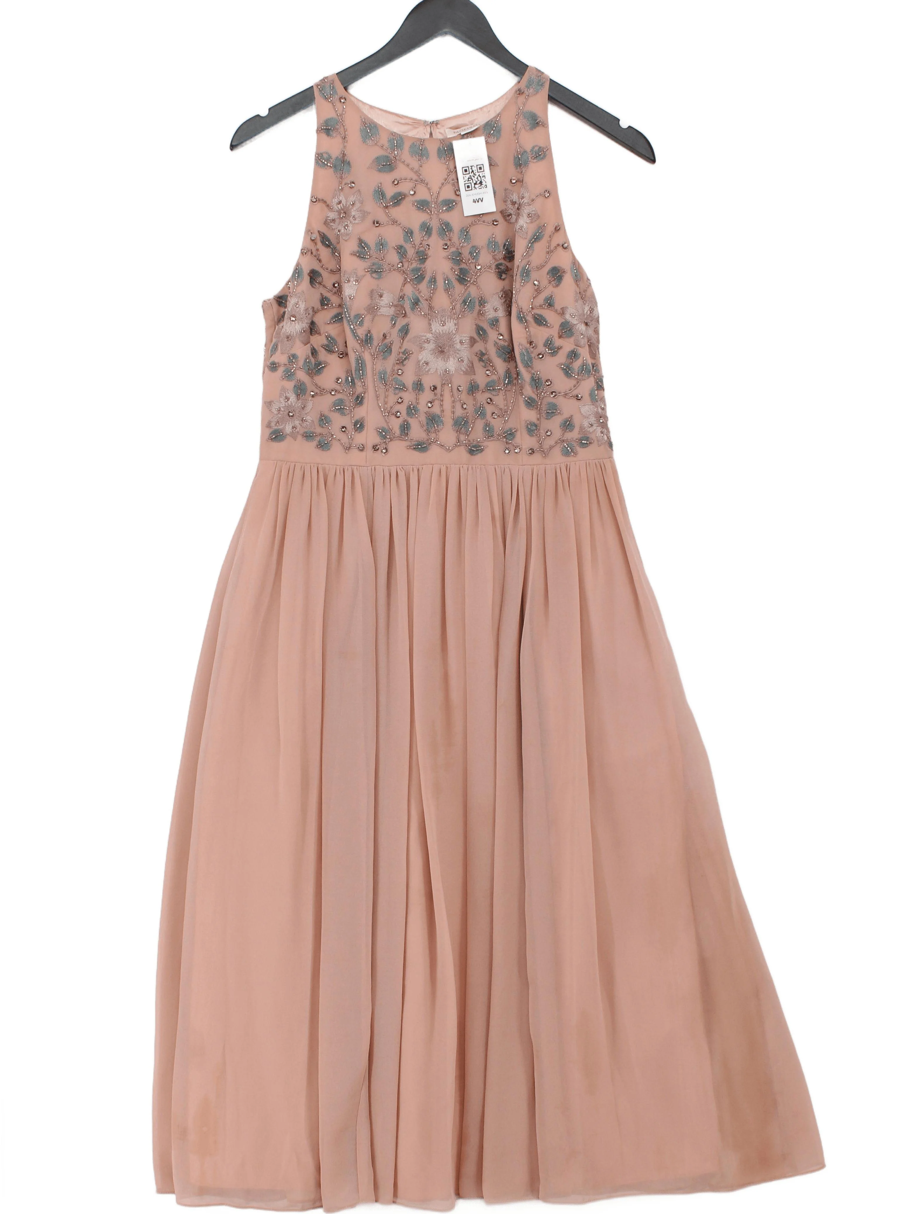 Monsoon Skater Midi Dress UK12 in Pink