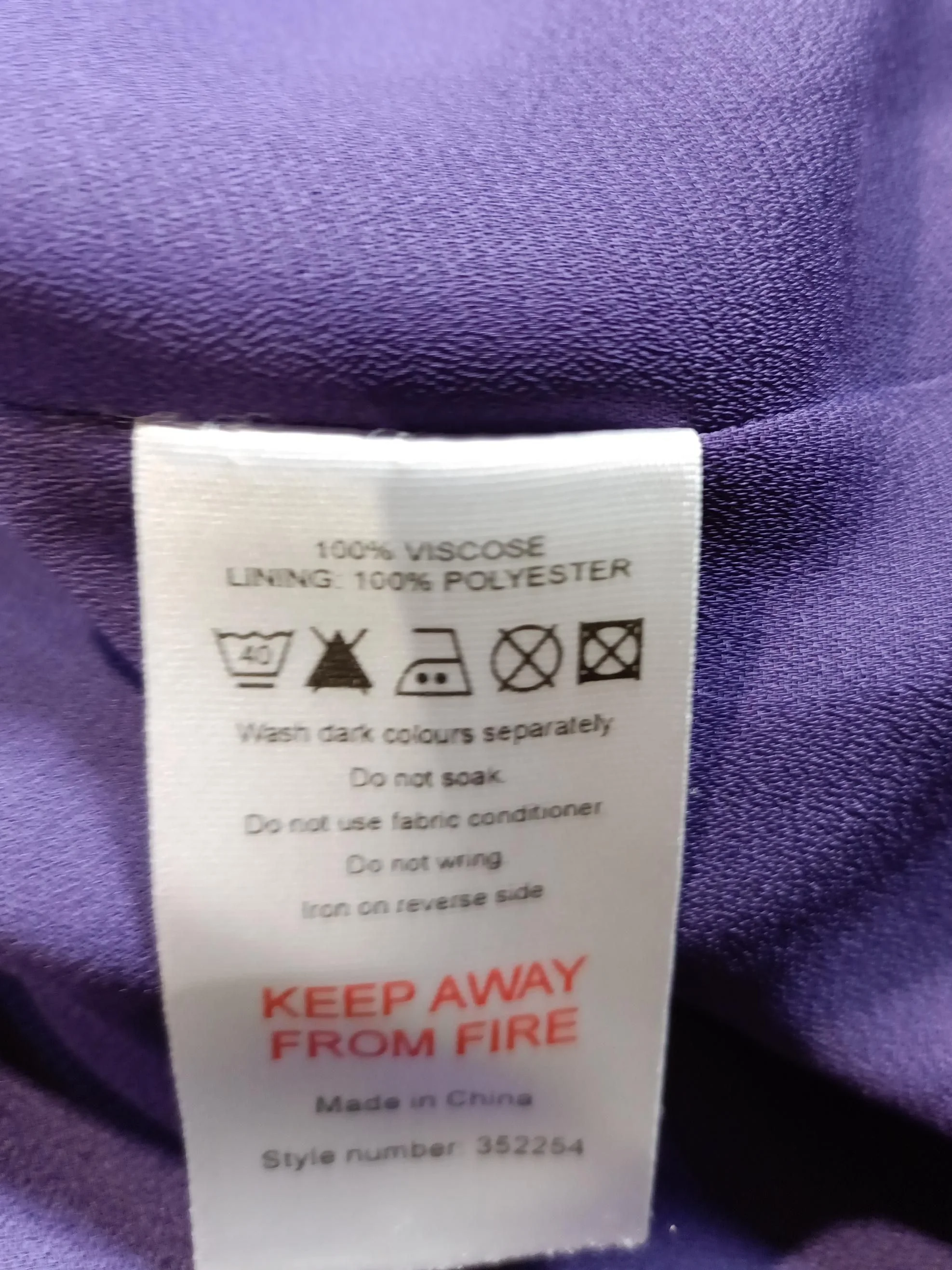 Monsoon Skater Mini Dress UK16 in Purple - Image 6