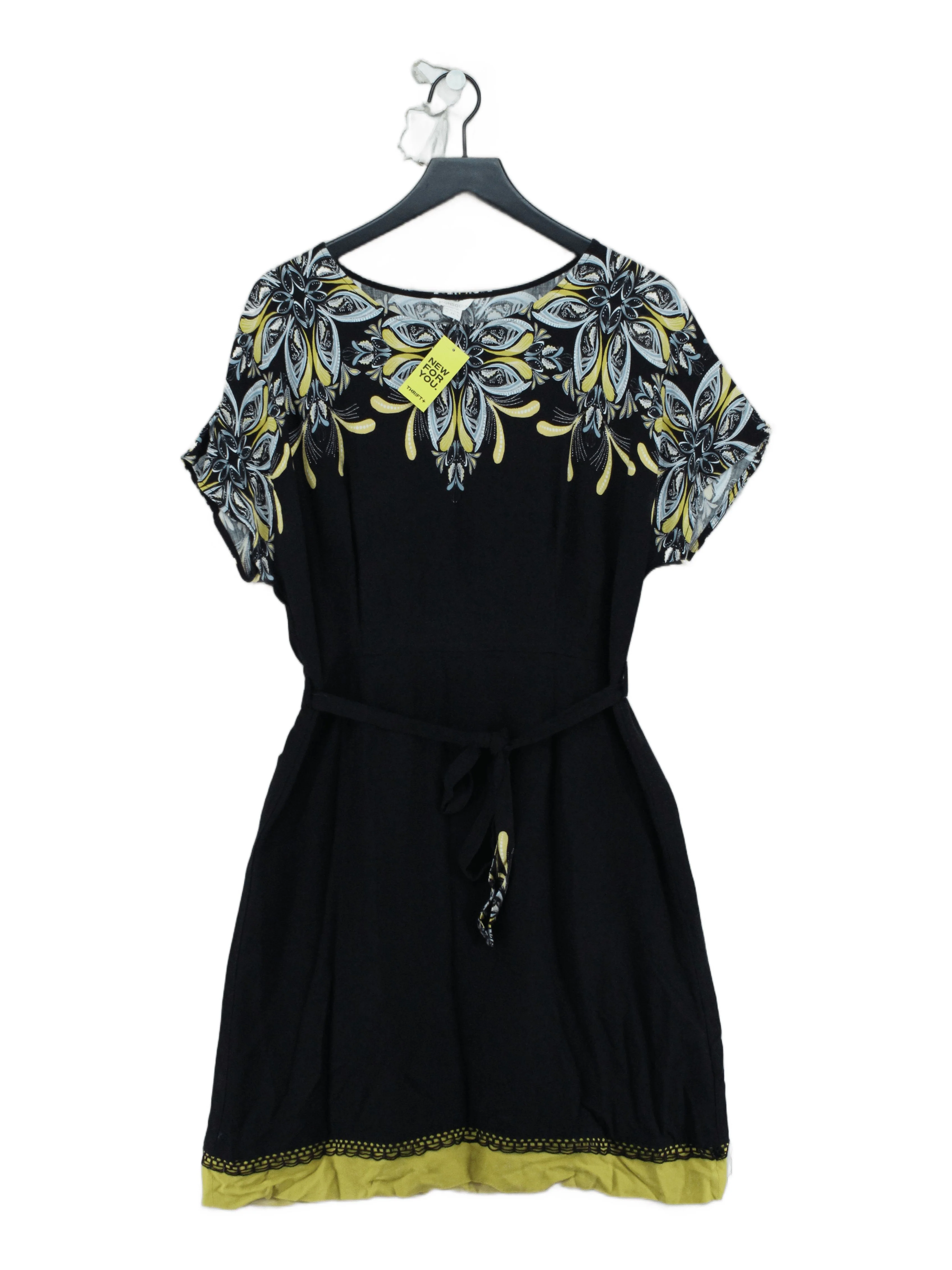 Monsoon T-Shirt Mini Dress UK16 in Black