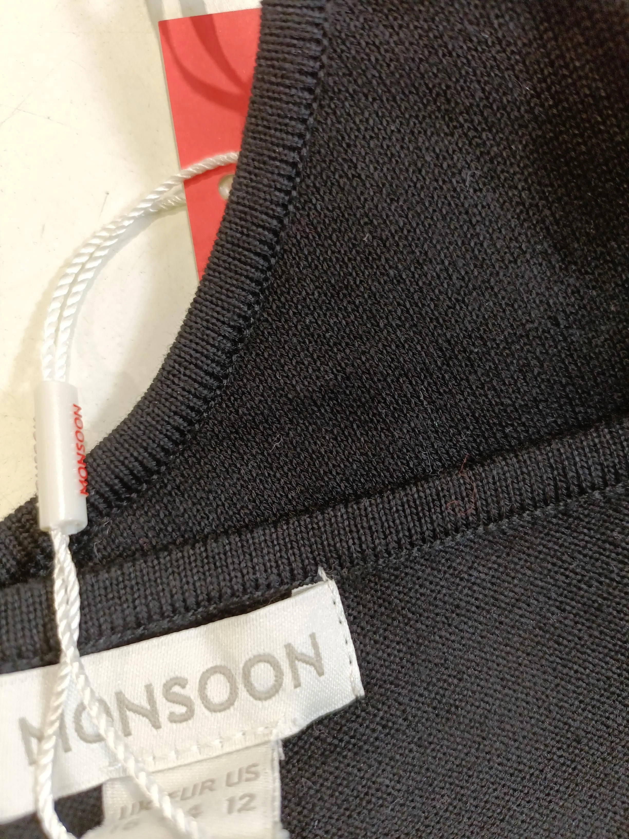Monsoon T-Shirt Mini Dress UK16 in Black - Image 6