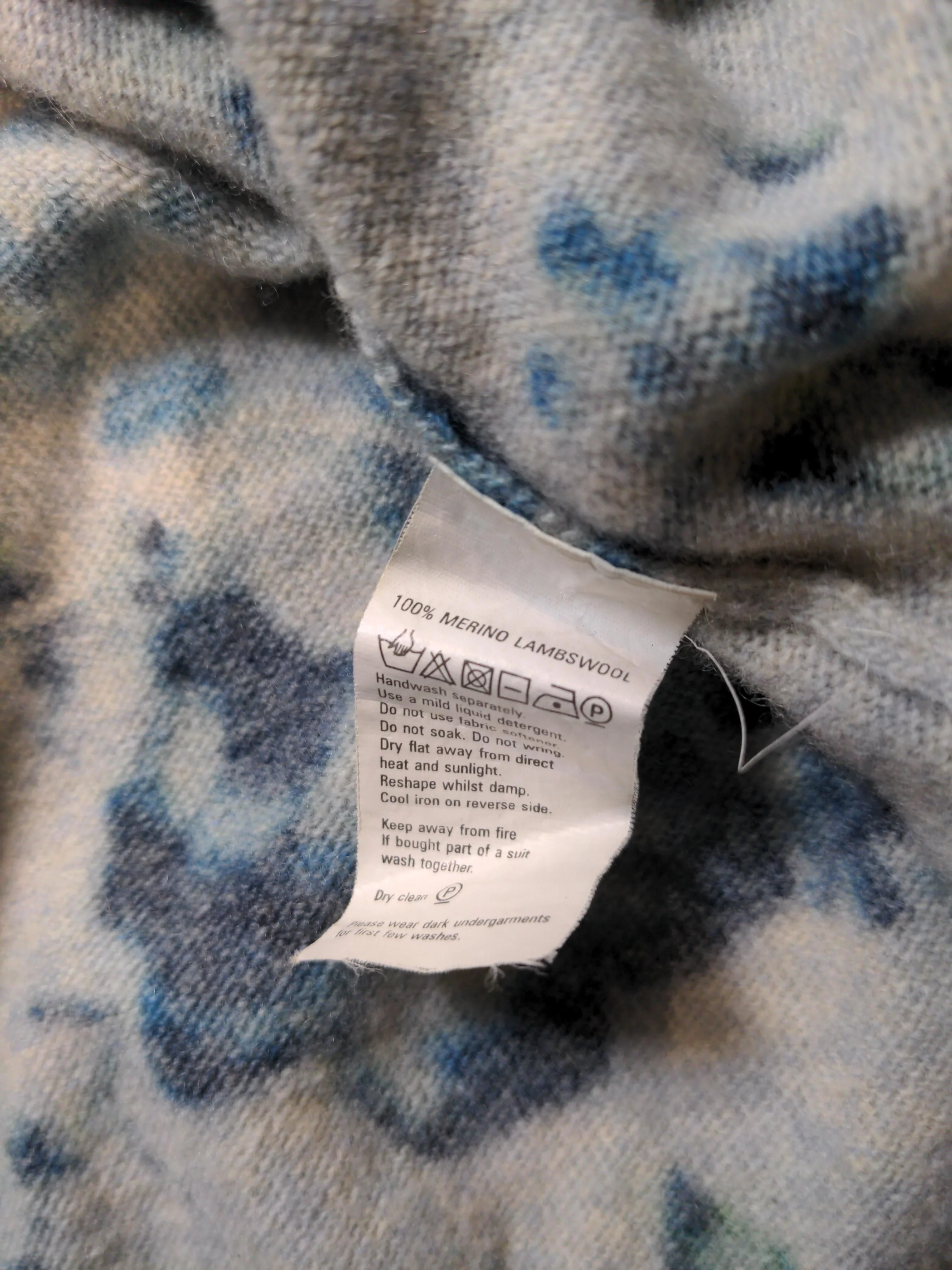 Monsoon Women's Cardigan UK 12 Grey Floral 100% Wool Round Neck Cardigan - Image 7