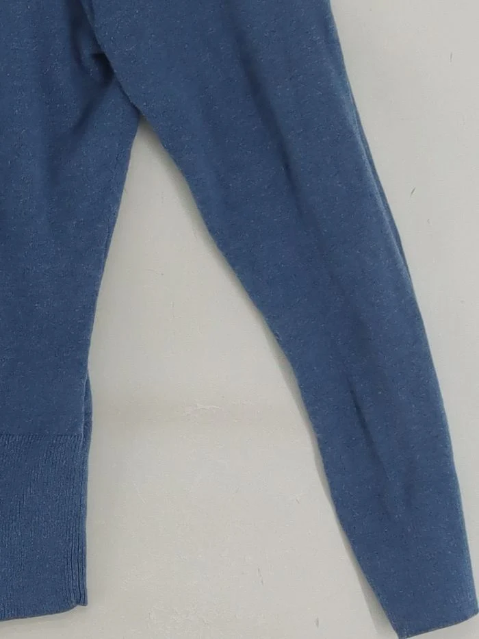 Monsoon Women's Cardigan UK 8 Blue 100% Cotton Round Neck Cardigan - Image 4